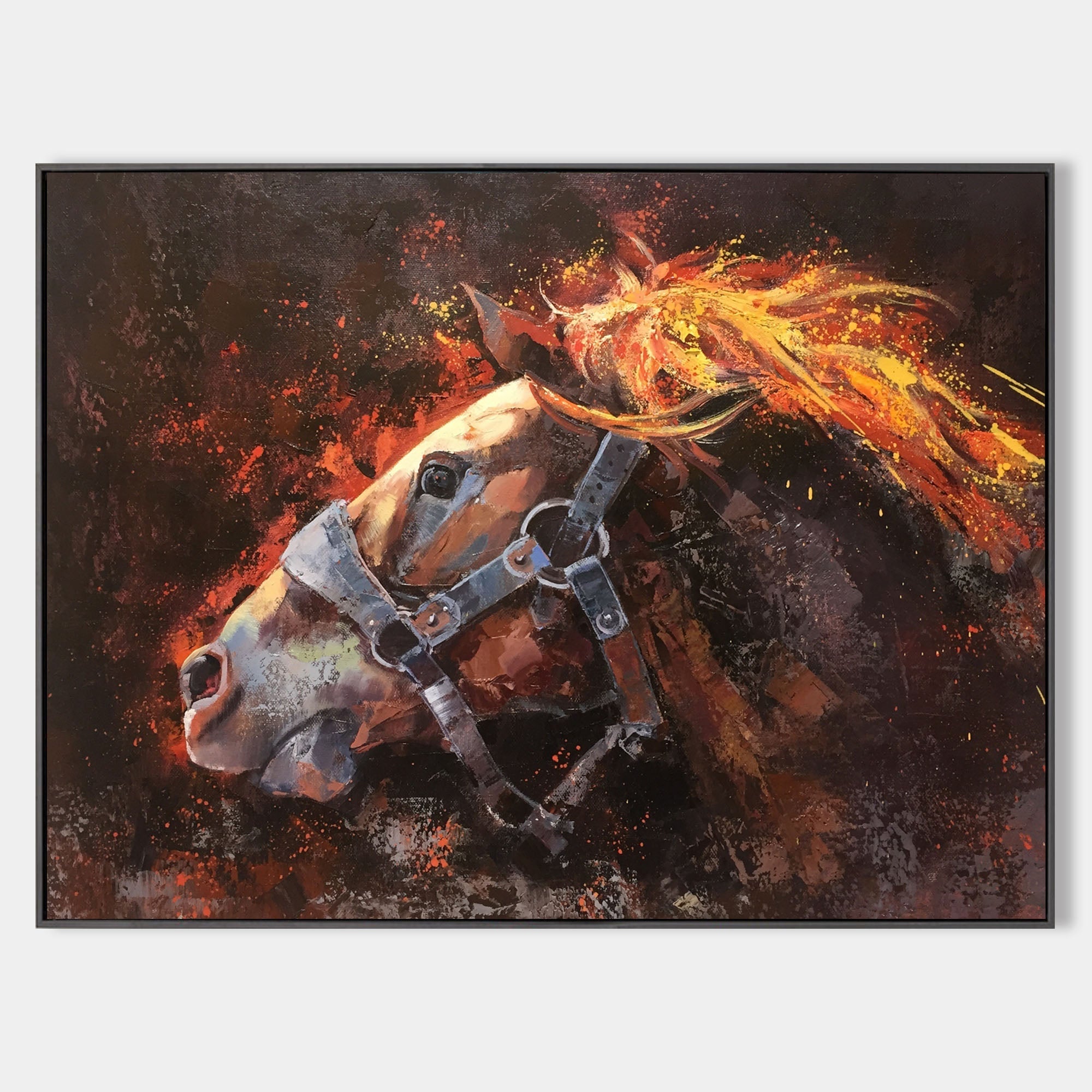 Modern Wild Horse Painting #ANH45