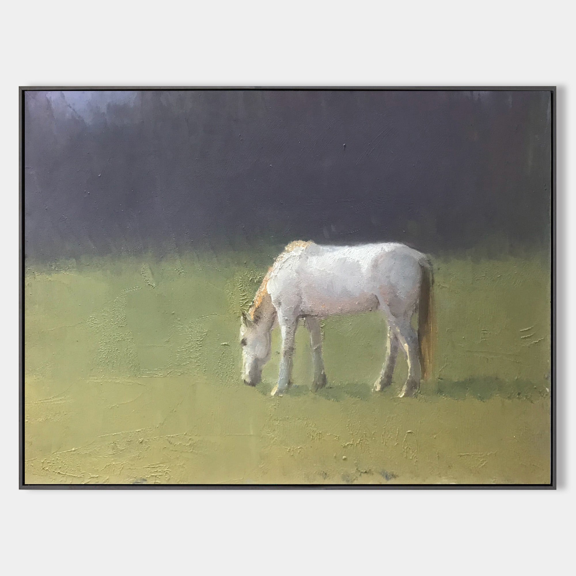 Modern White Horse Painting #ANH46