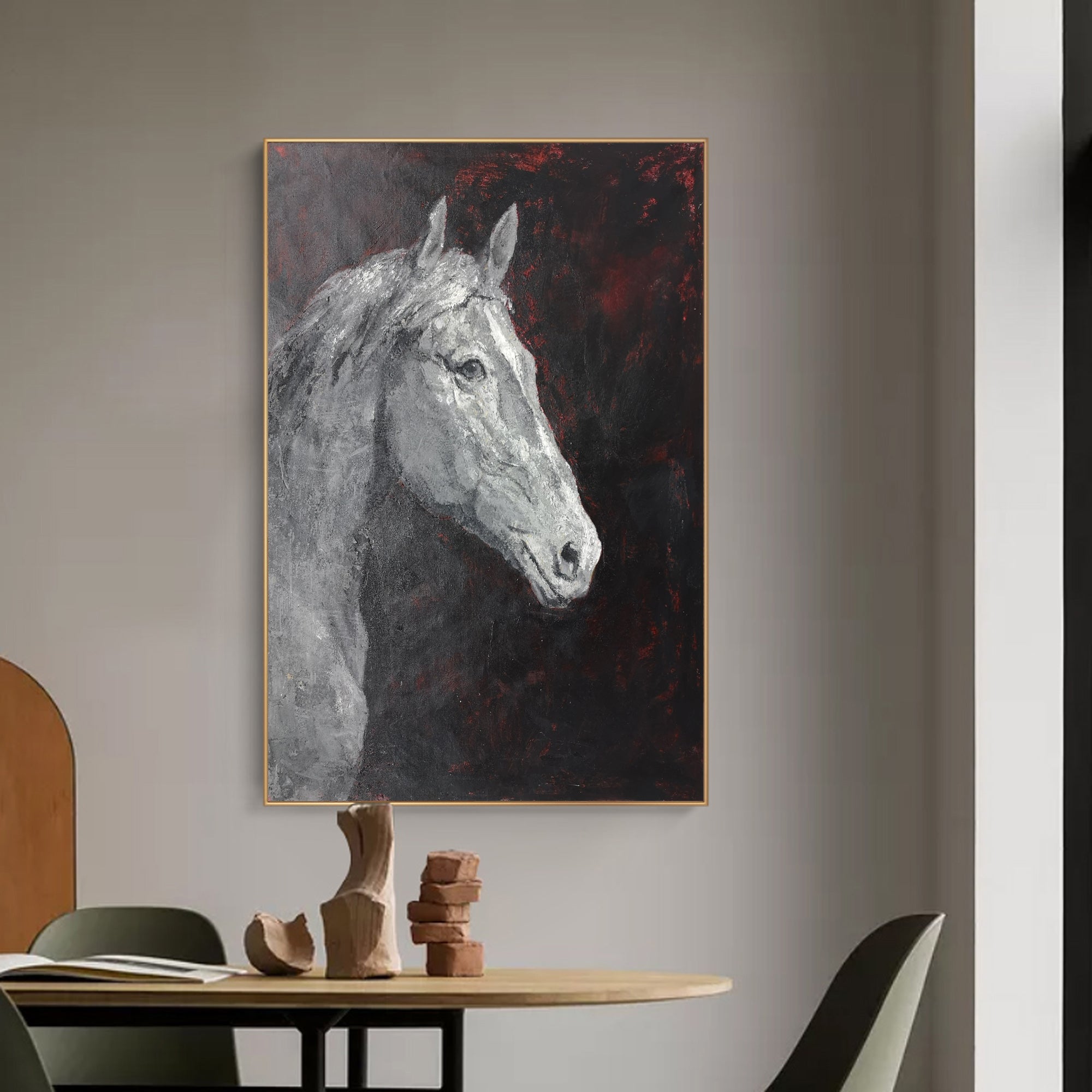 Modern Horse Portrait Art #ANH28