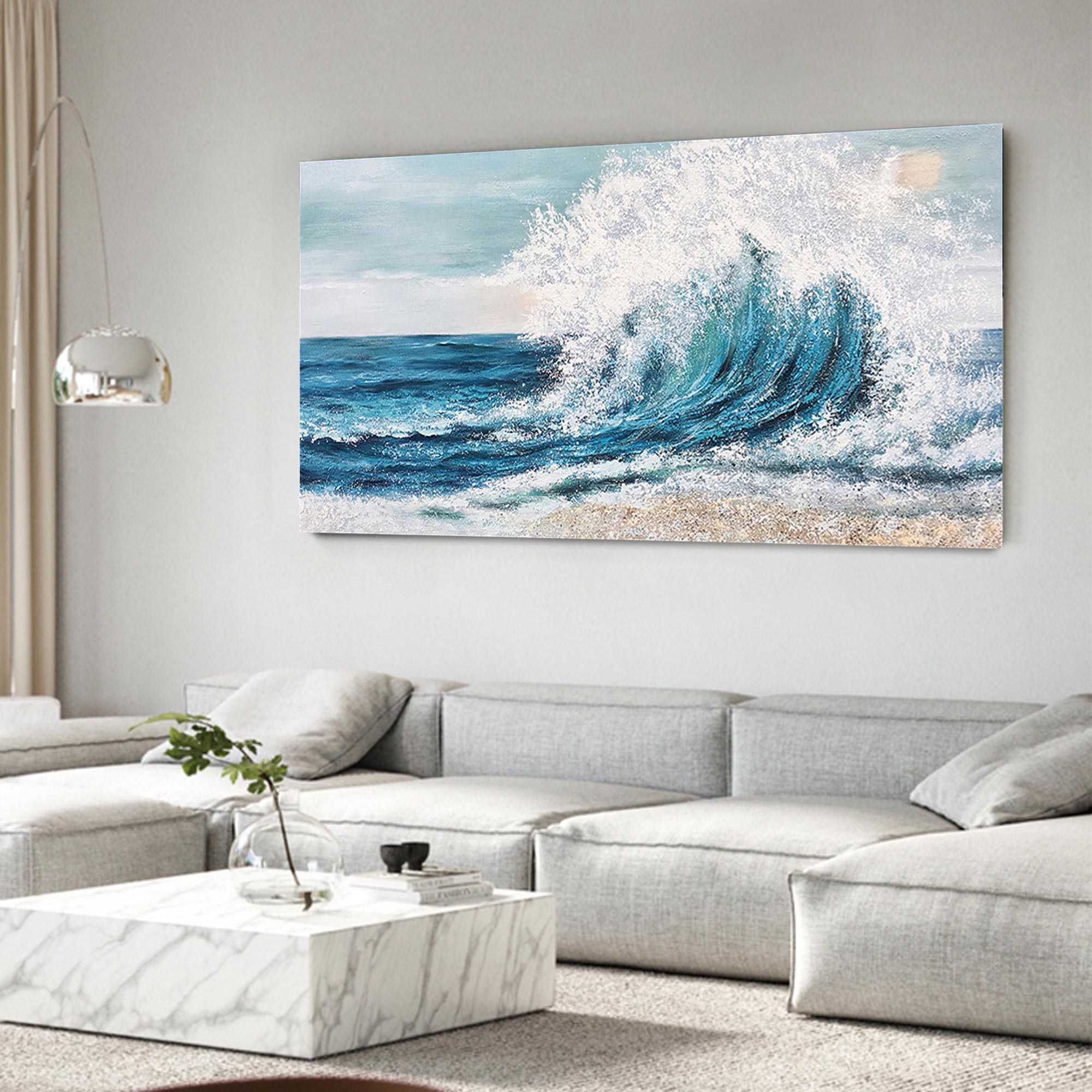 Wave And Ocean Painting #ABSP09