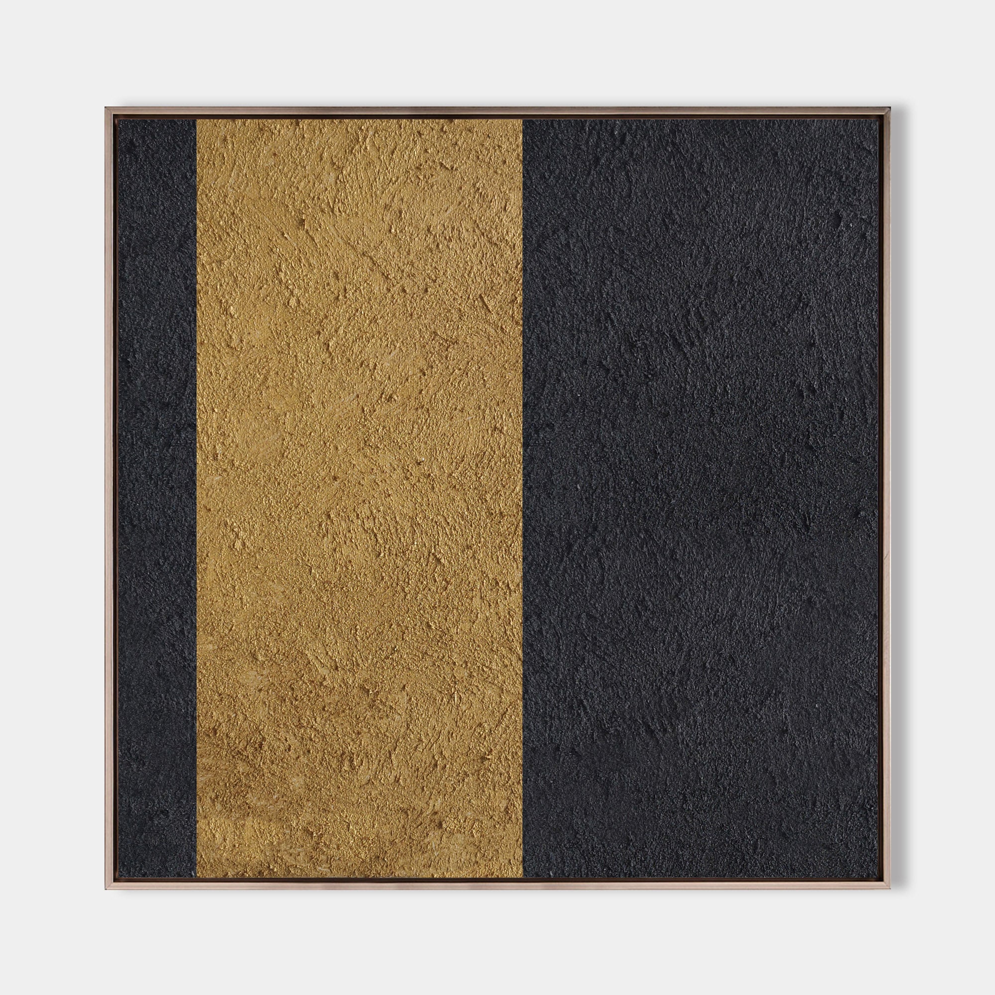 Black Gold Abstract Minimalist Painting #ABAS36