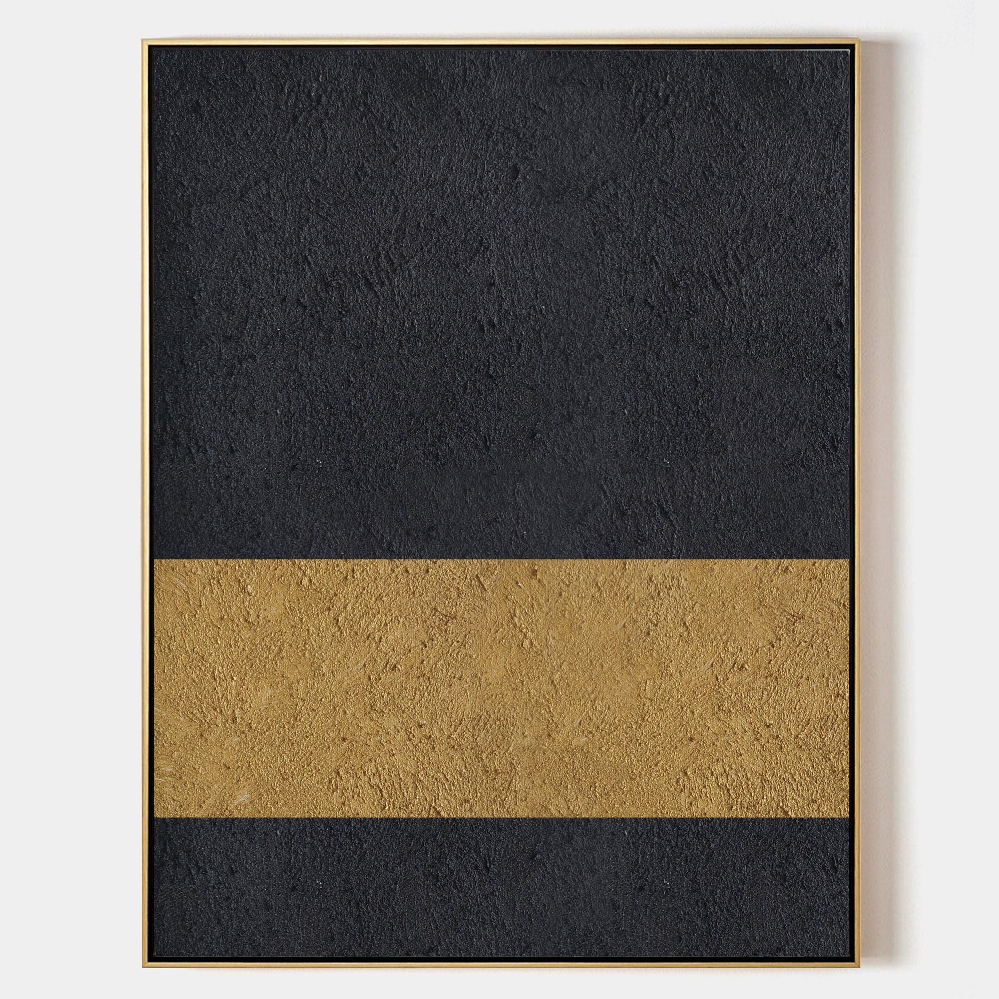 Black Gold Minimalist Painting #ABAV66