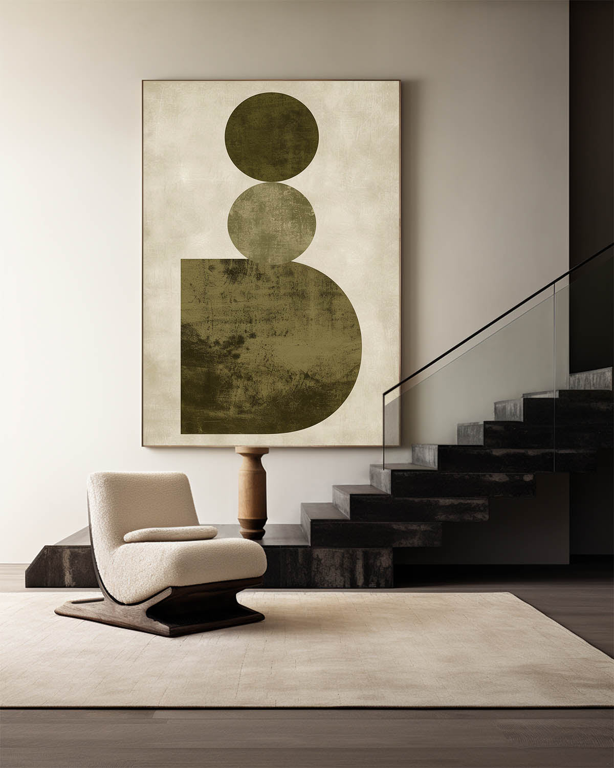 Modern Geometric Abstract Painting #ABAV464