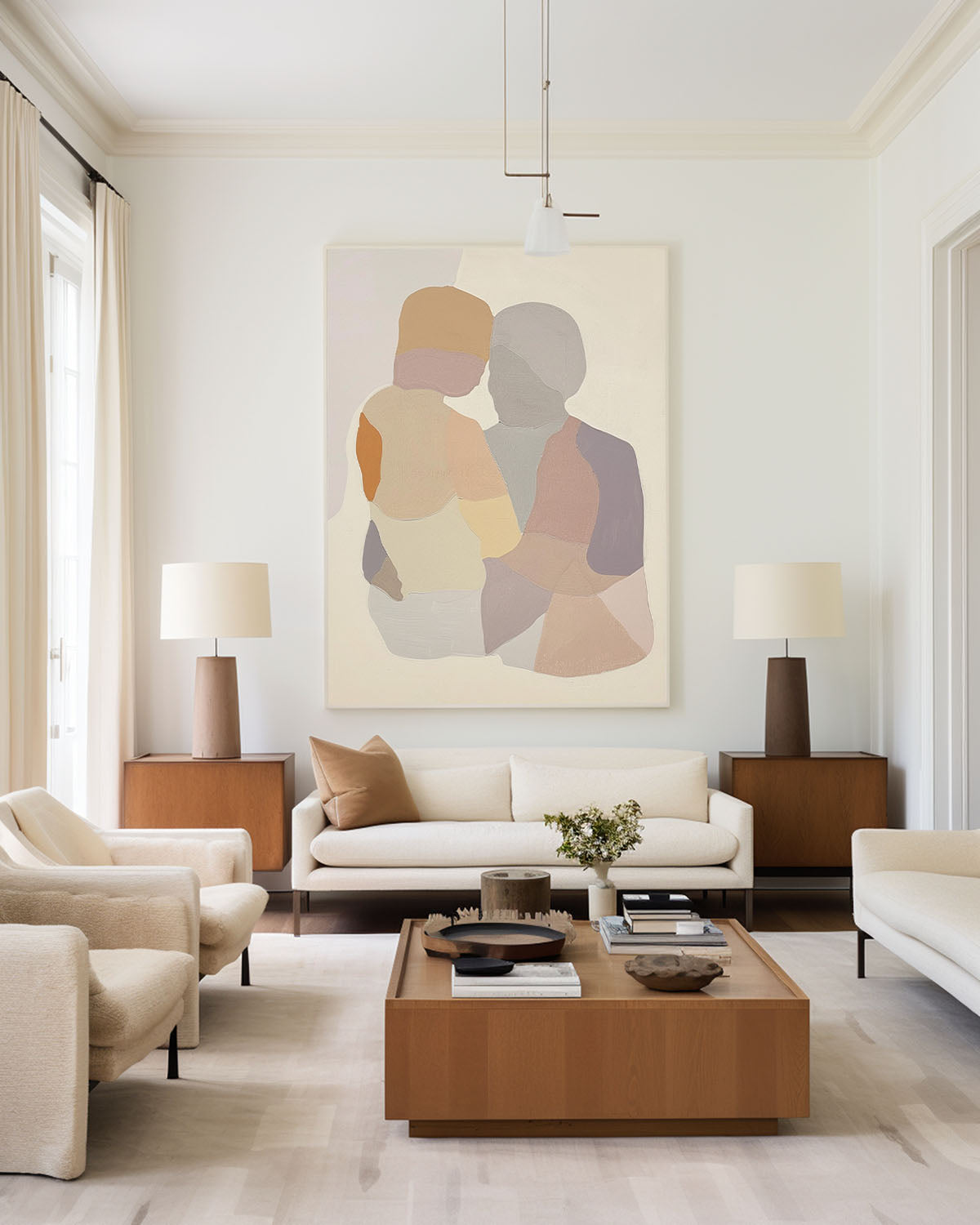 Modern Portrait Abstract Painting #ABAV467