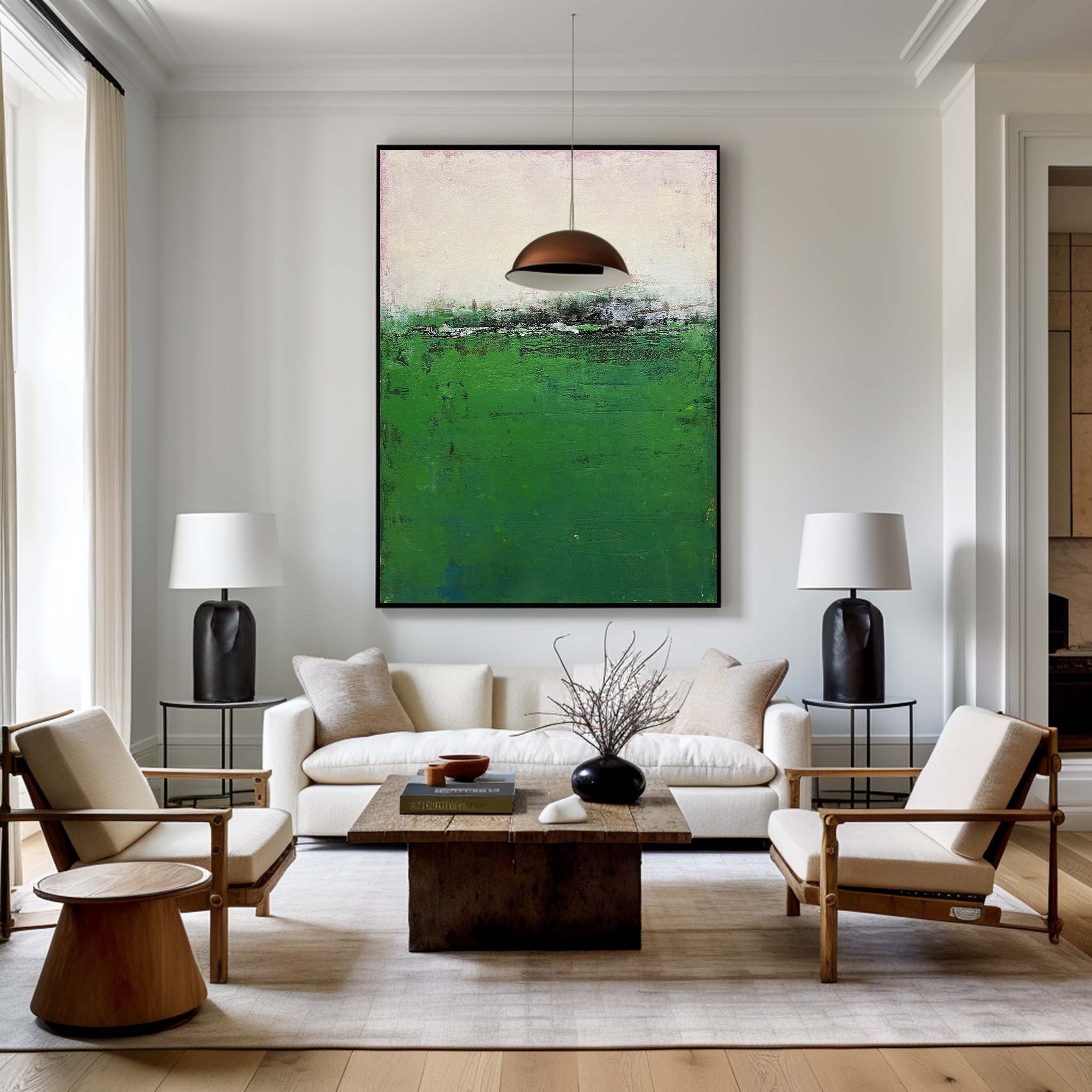 Green Minimalist Painting #ABAV165