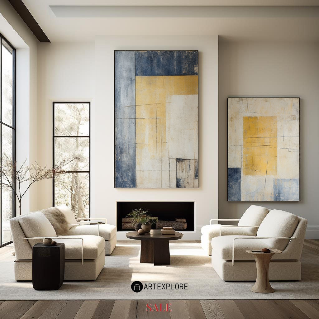 Set of 2 Abstract Art #ABAO62