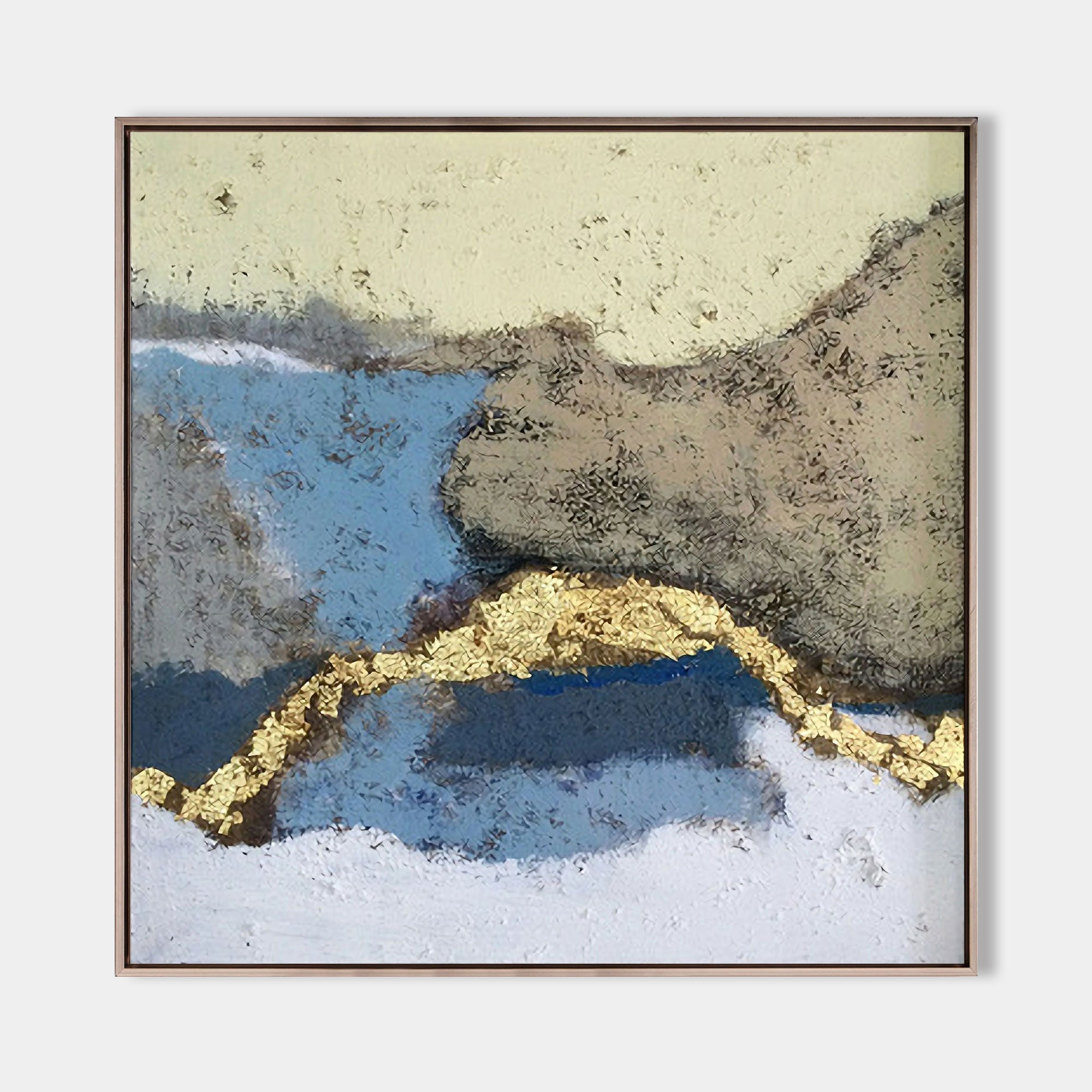 Gold Landscape Abstract Art #ABLS06