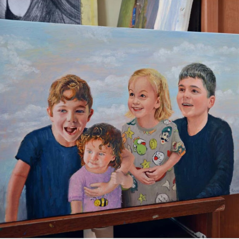 Custom Oil Painting Portraits from Your Photos - Family & Pets#10