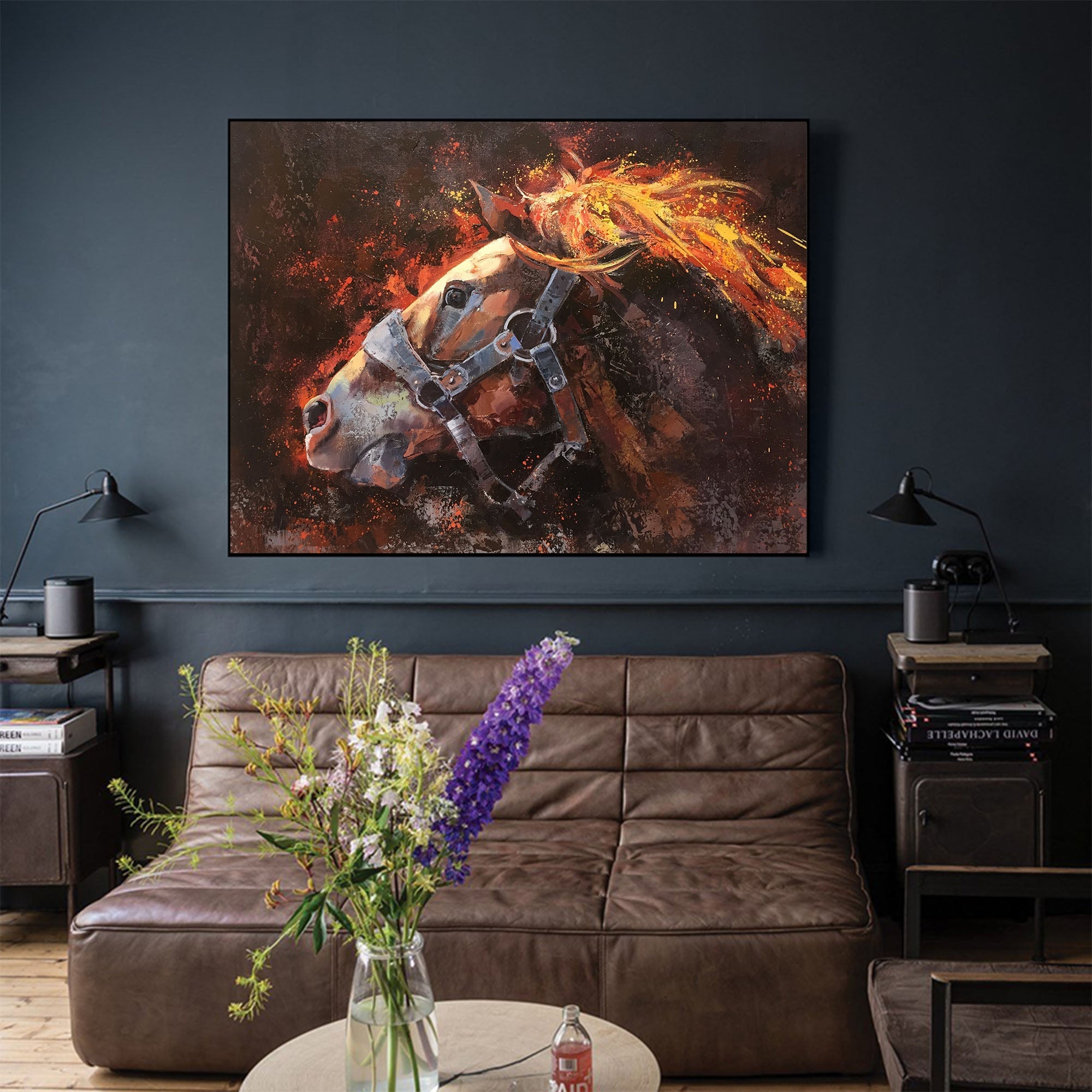 Modern Wild Horse Painting #ANH45