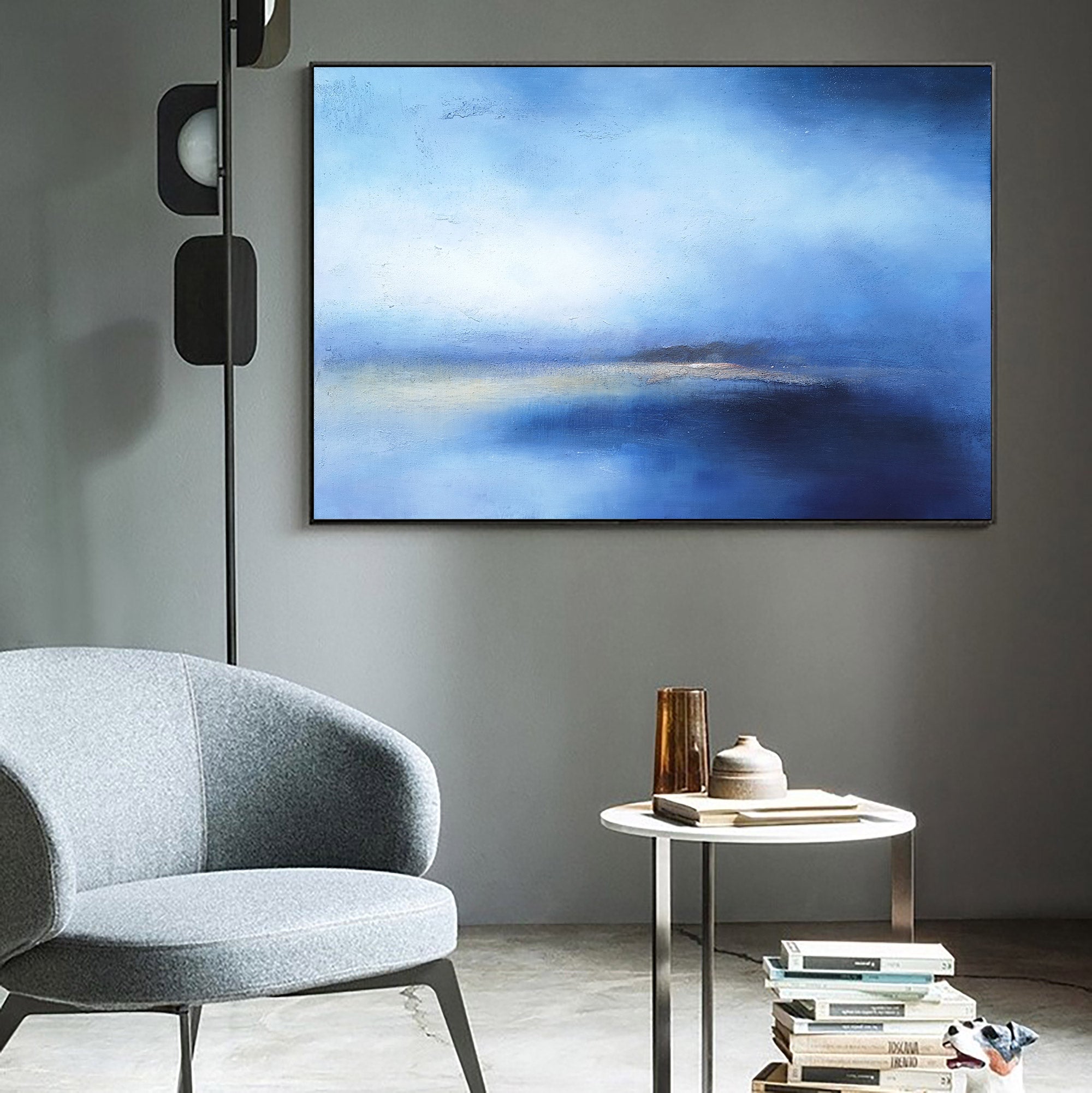 Blue Ocean Abstract Painting #ABSH31