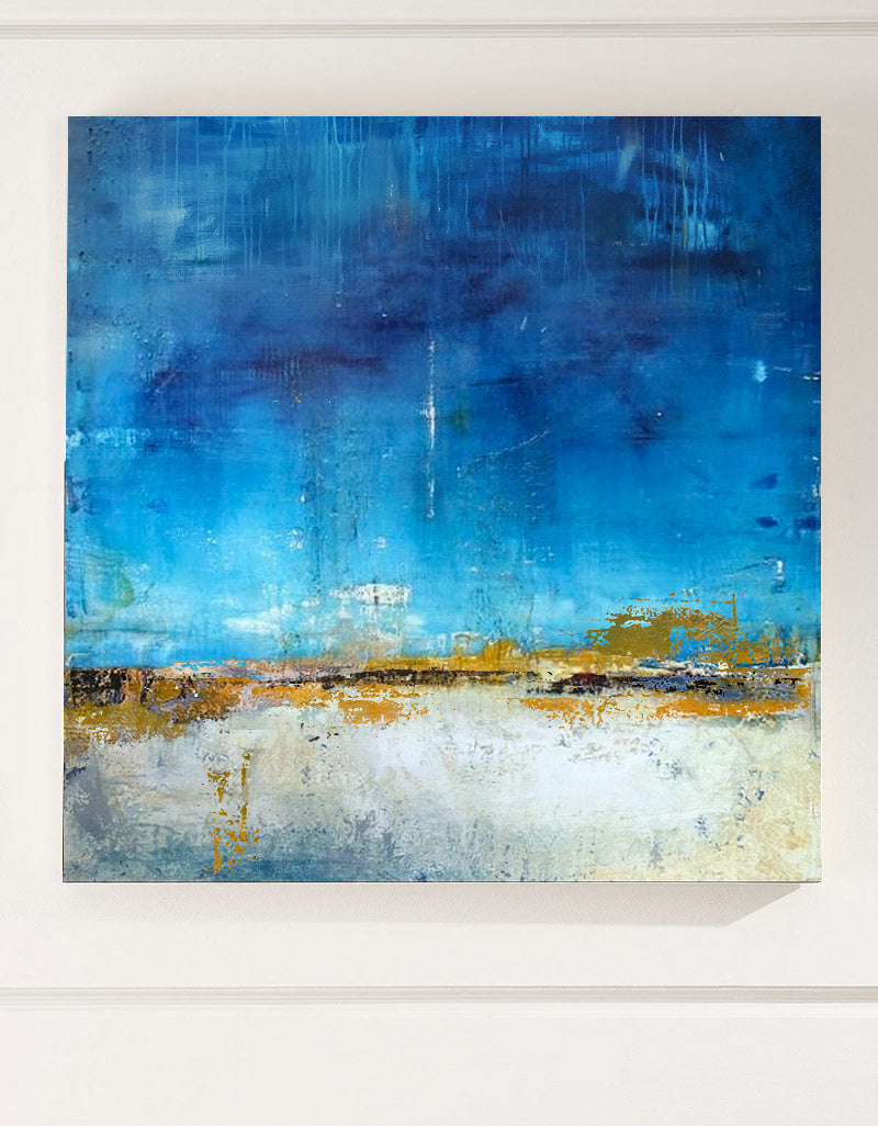 Original Blue Sky Abstract Painting #ABSS09