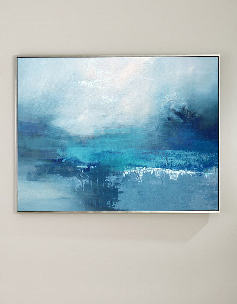 Blue Sea Abstract Painting #ABSH24