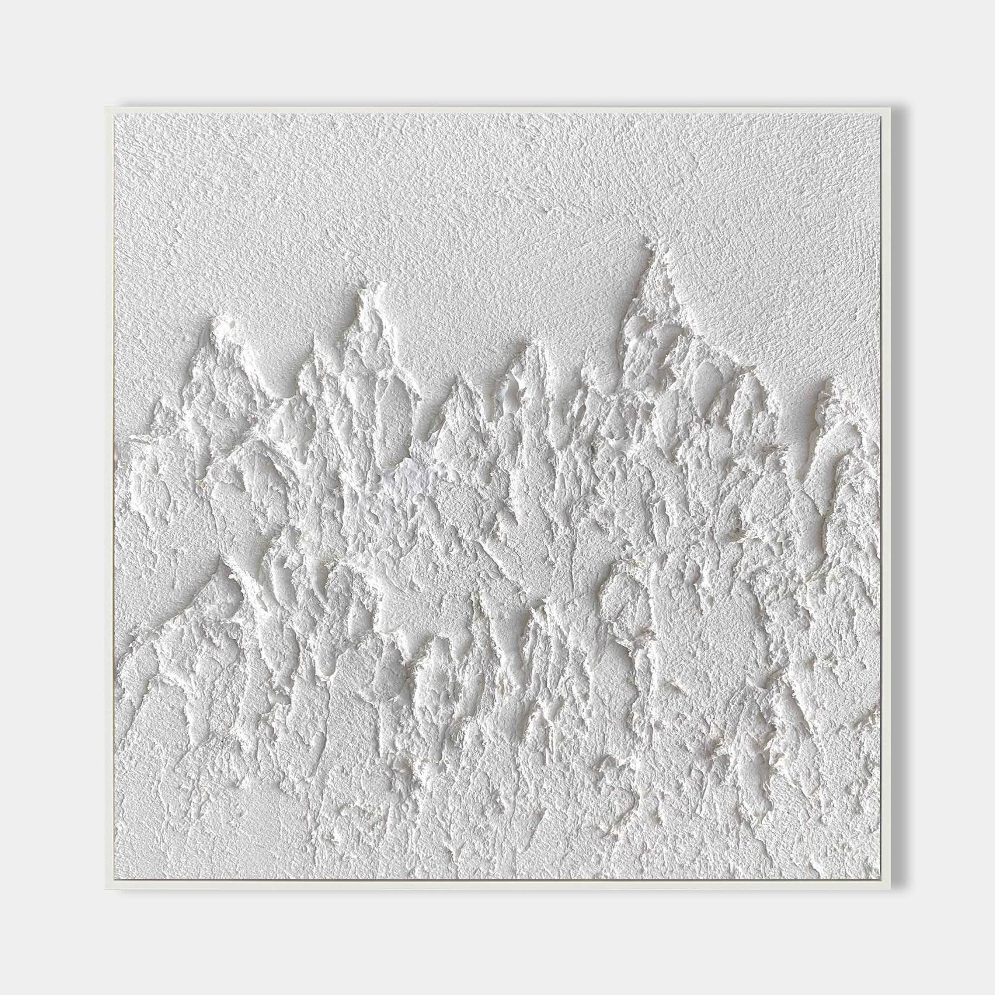 3D White Abstract Painting #ABAS47