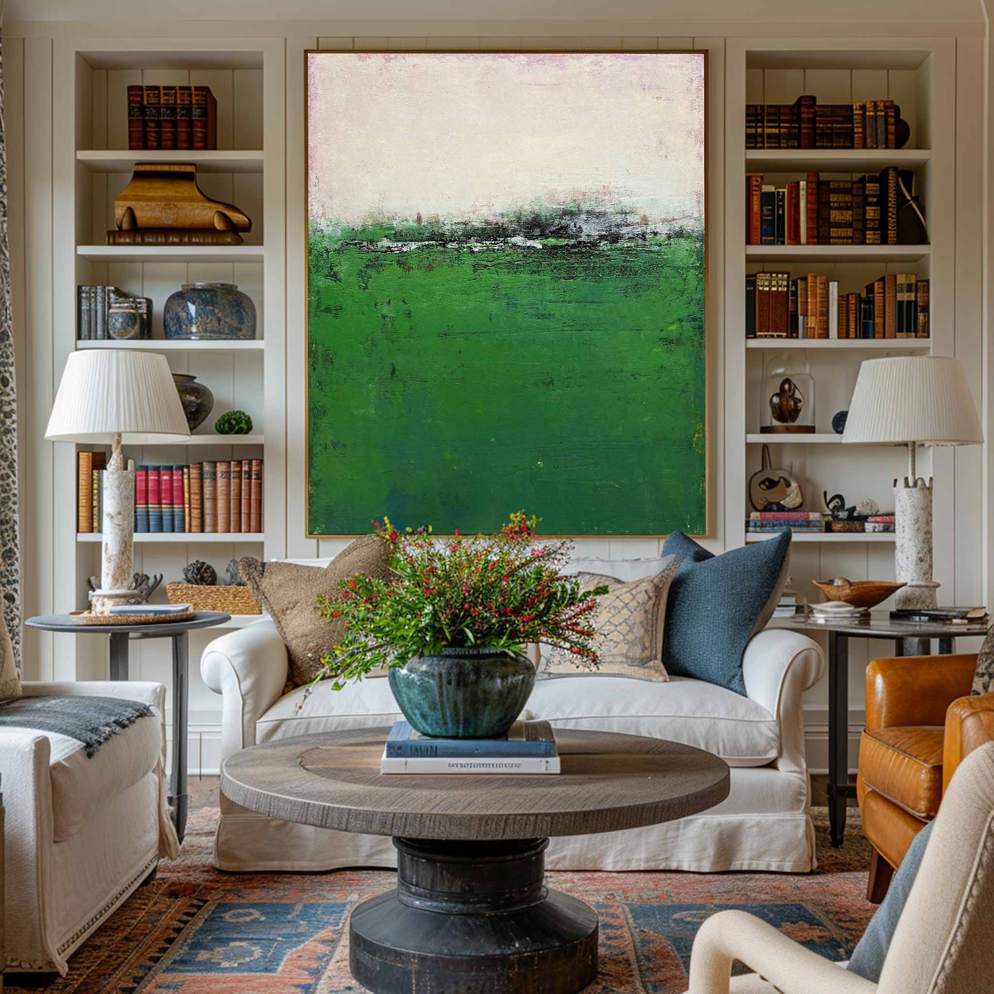 Green Minimalist Painting #ABAV165