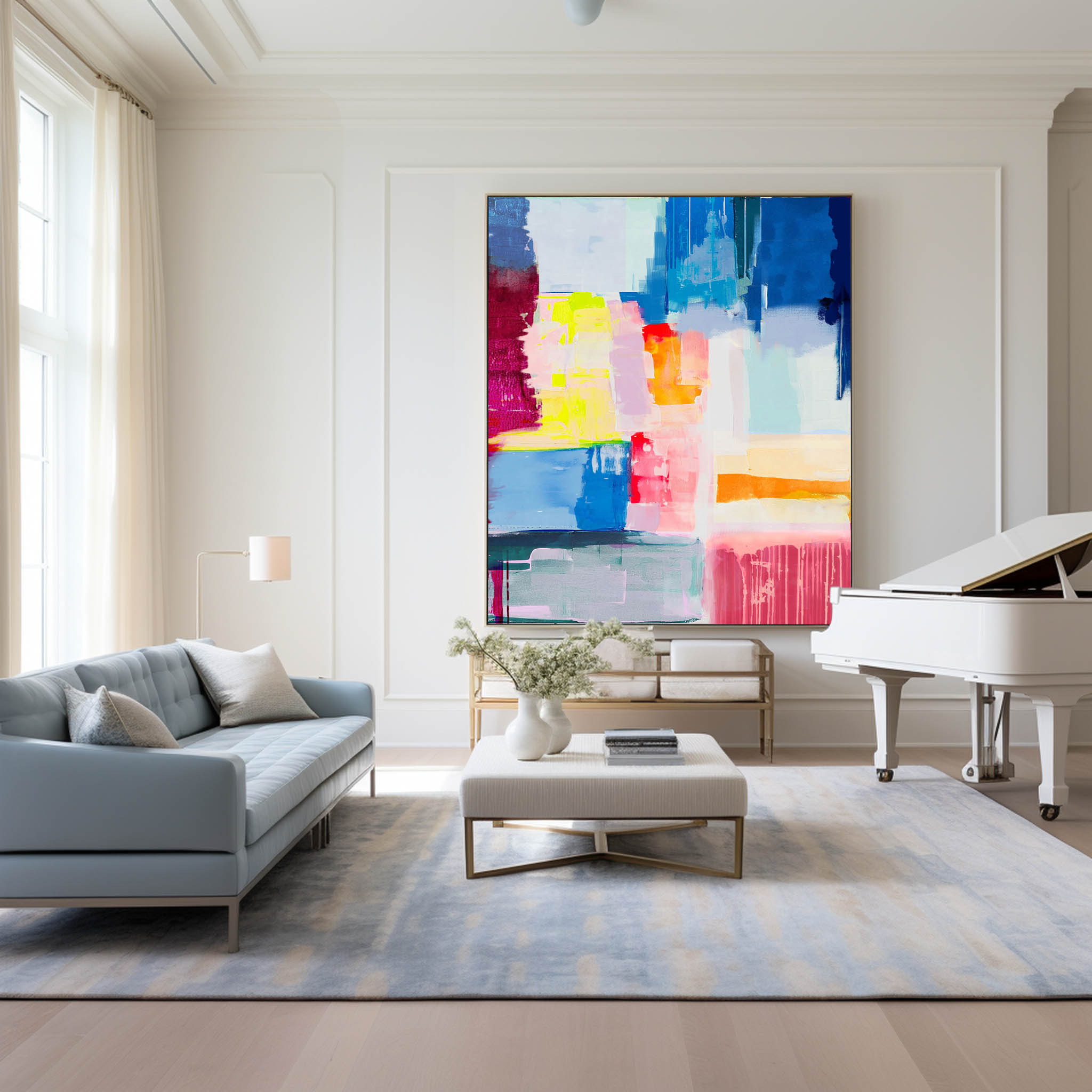 Large Color Abstract Art #ABAV02