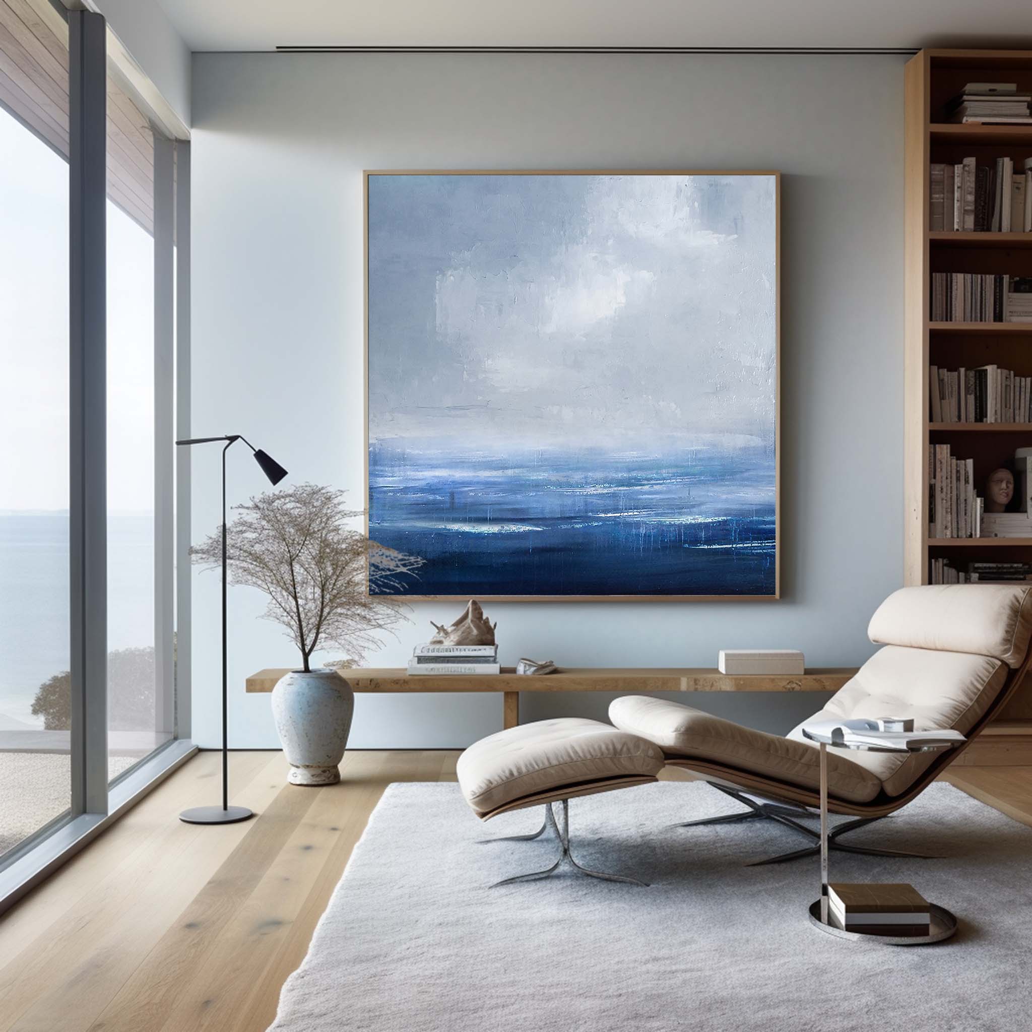 Blue Ocean Abstract Art #ABSS08