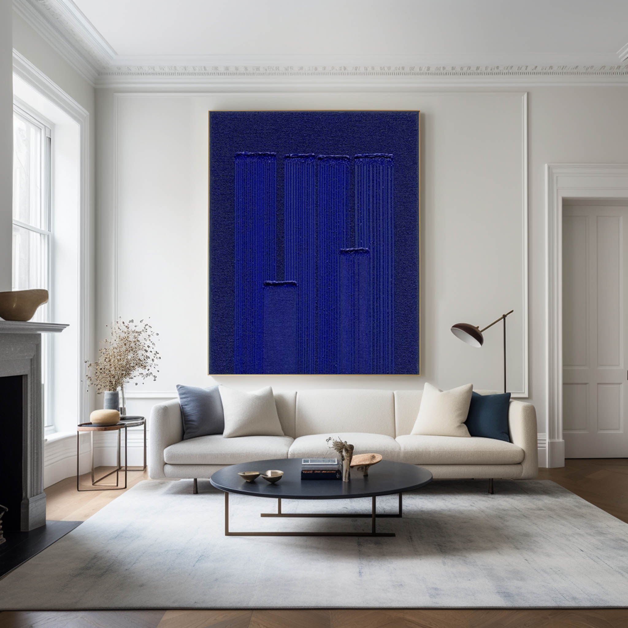 Klein Blue Minimalist Painting #ABAV294