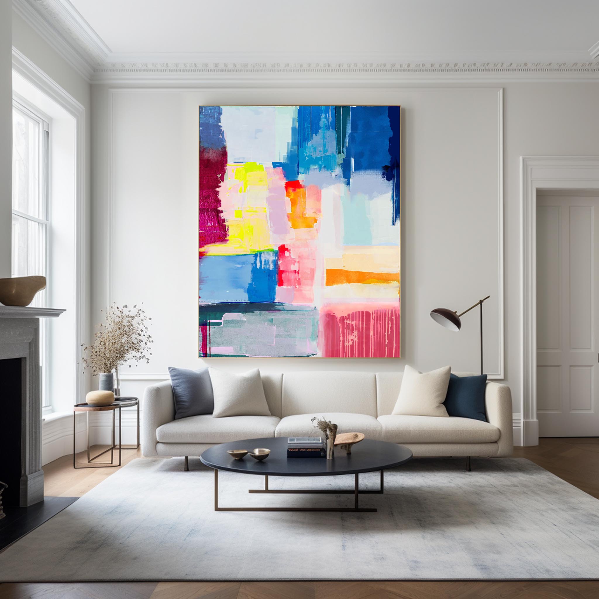 Large Color Abstract Art #ABAV02