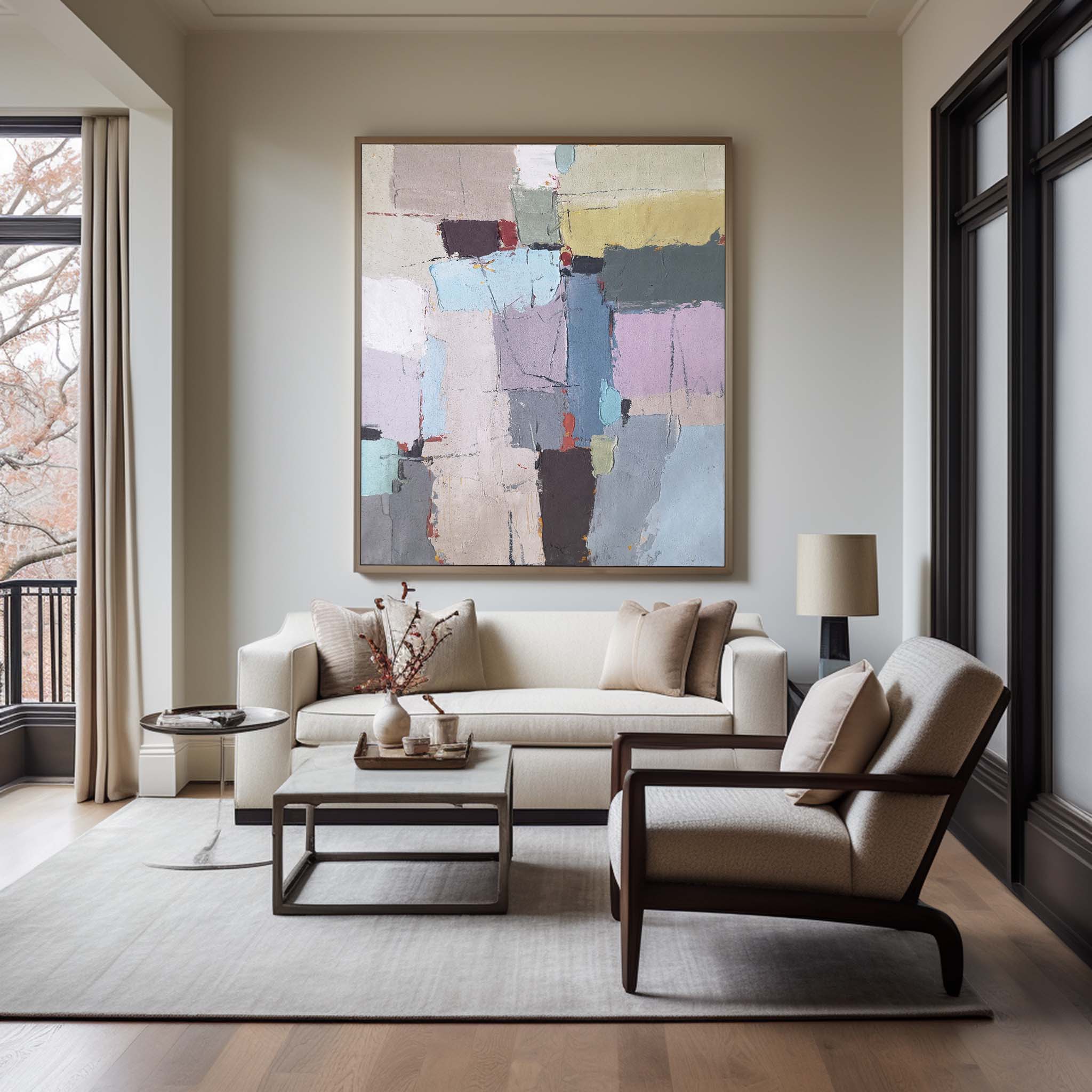 Abstract Geometric Painting #ABAV49