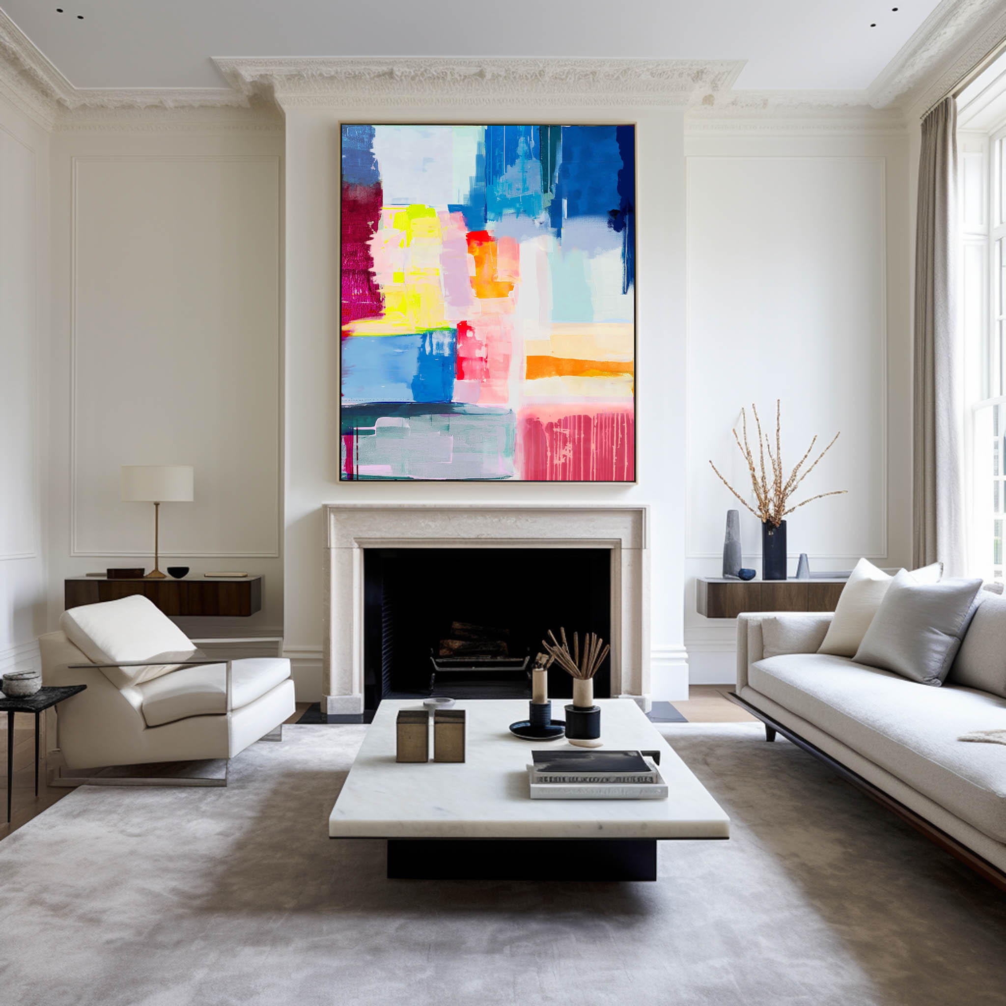 Large Color Abstract Art #ABAV02