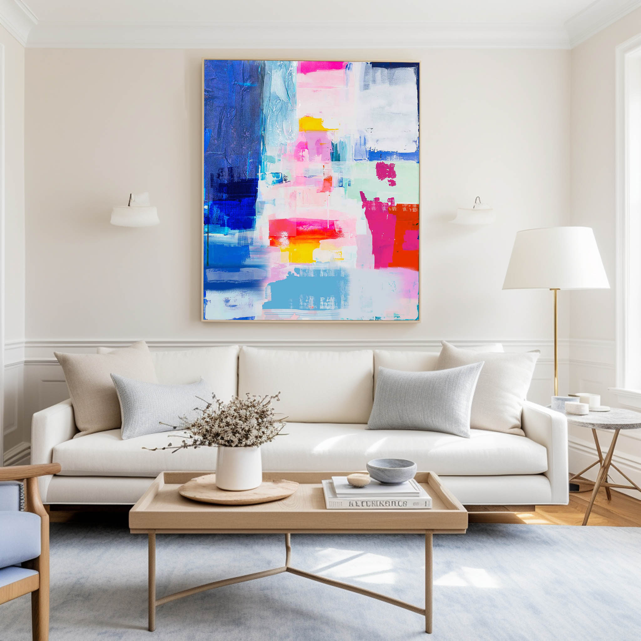 Large Color Abstract Art #ABAV01