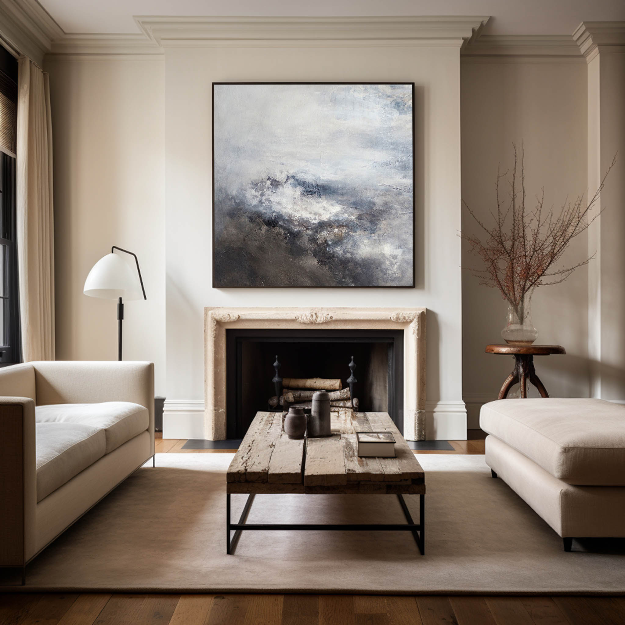 Brown Abstract Painting #ABSS05
