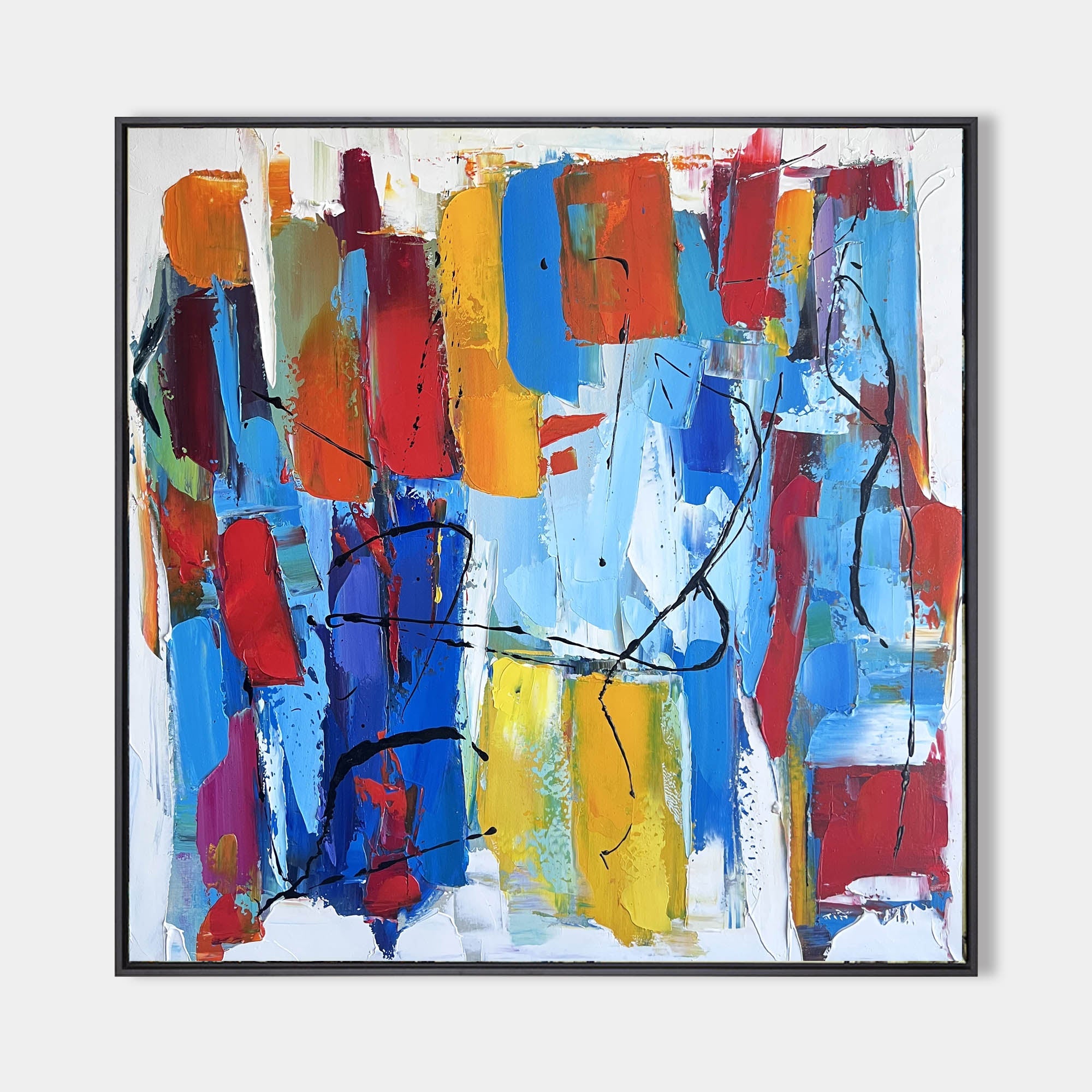 Colorful Square Abstract Painting #ABAS64