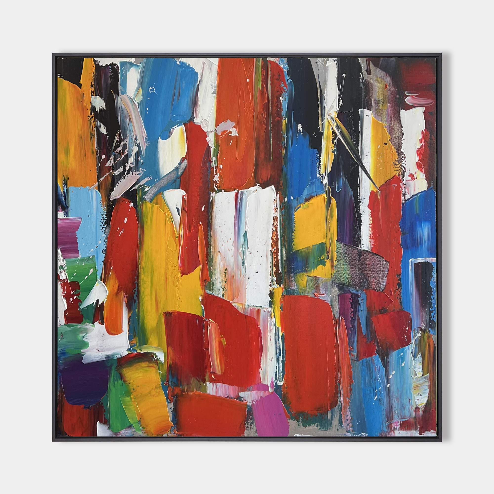 Colorful Square Abstract Painting #ABAS61