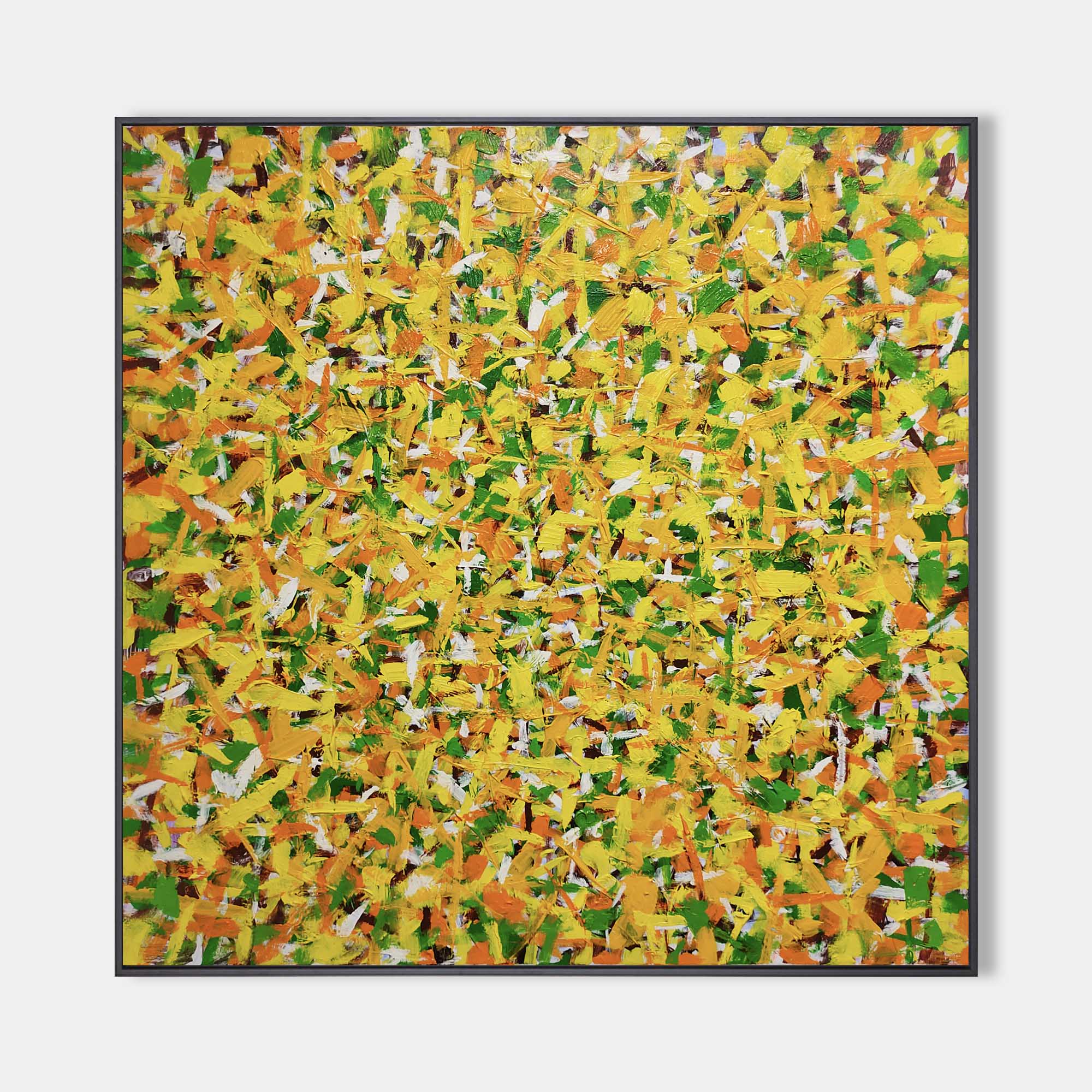 Yellow Square Abstract Art  #IS82