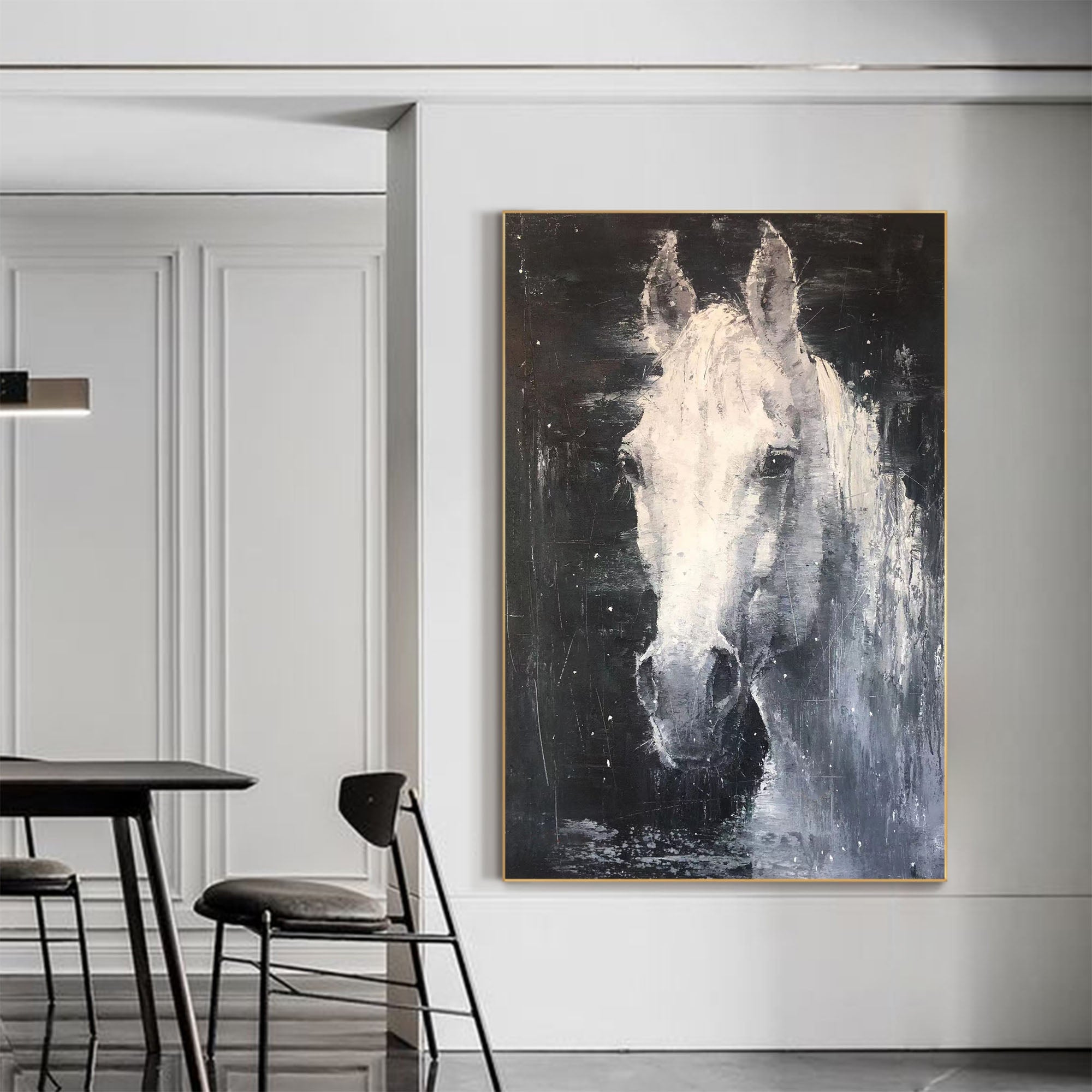 White Horse Painting #ANH39