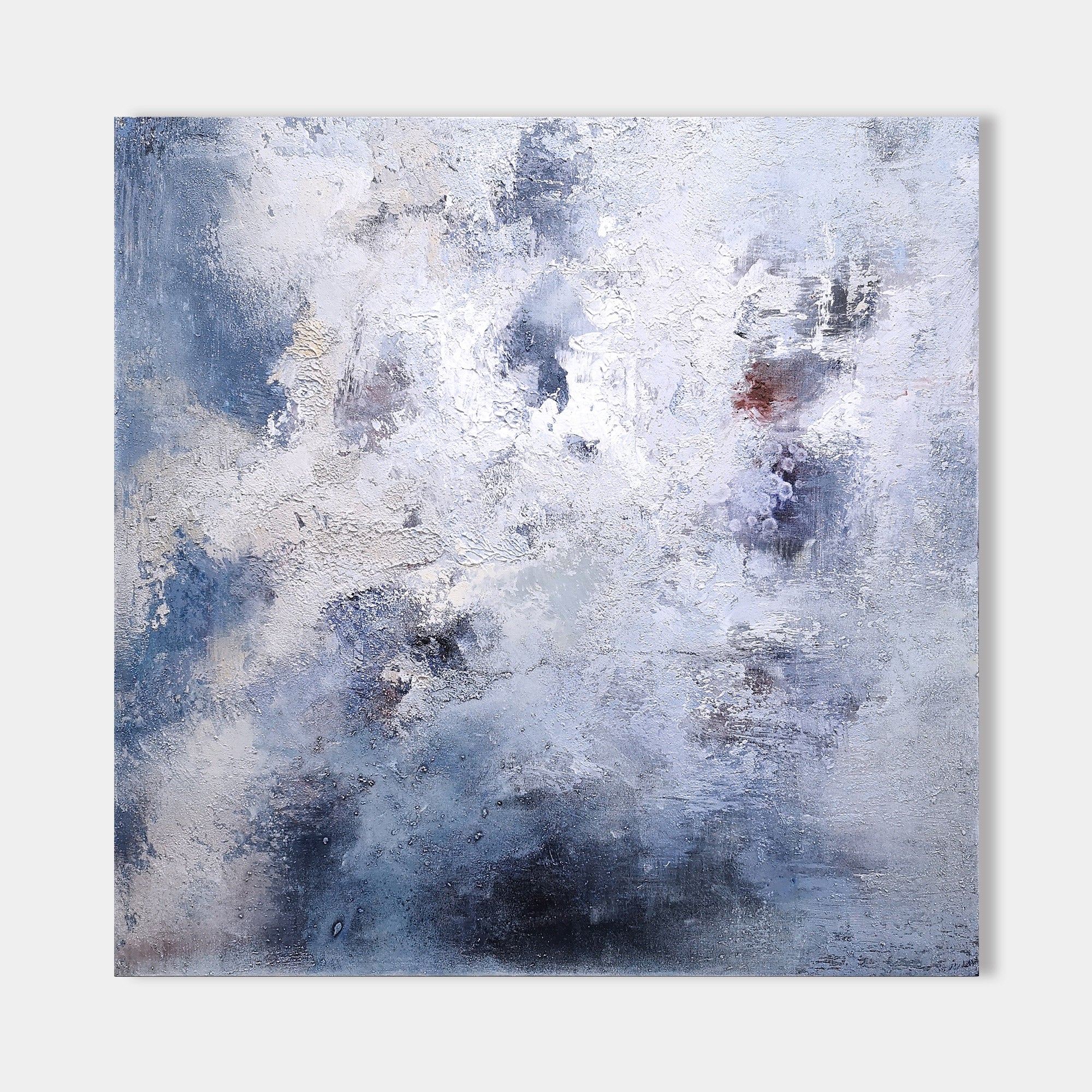 Square Blue Abstract Painting  #IS41