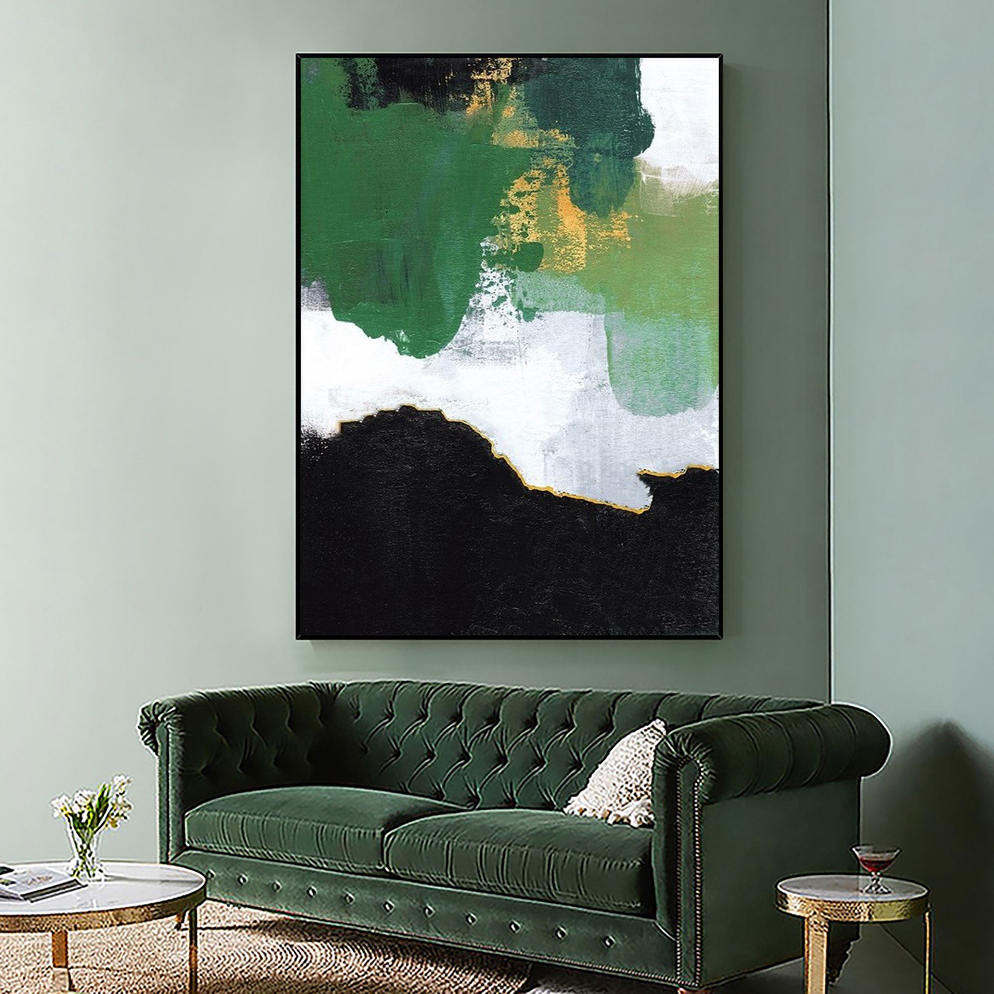 Abstract Green Painting #ABAV160