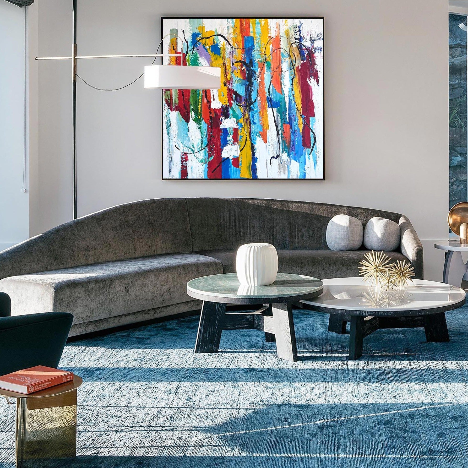 Colorful Square Abstract Painting #ABAS62