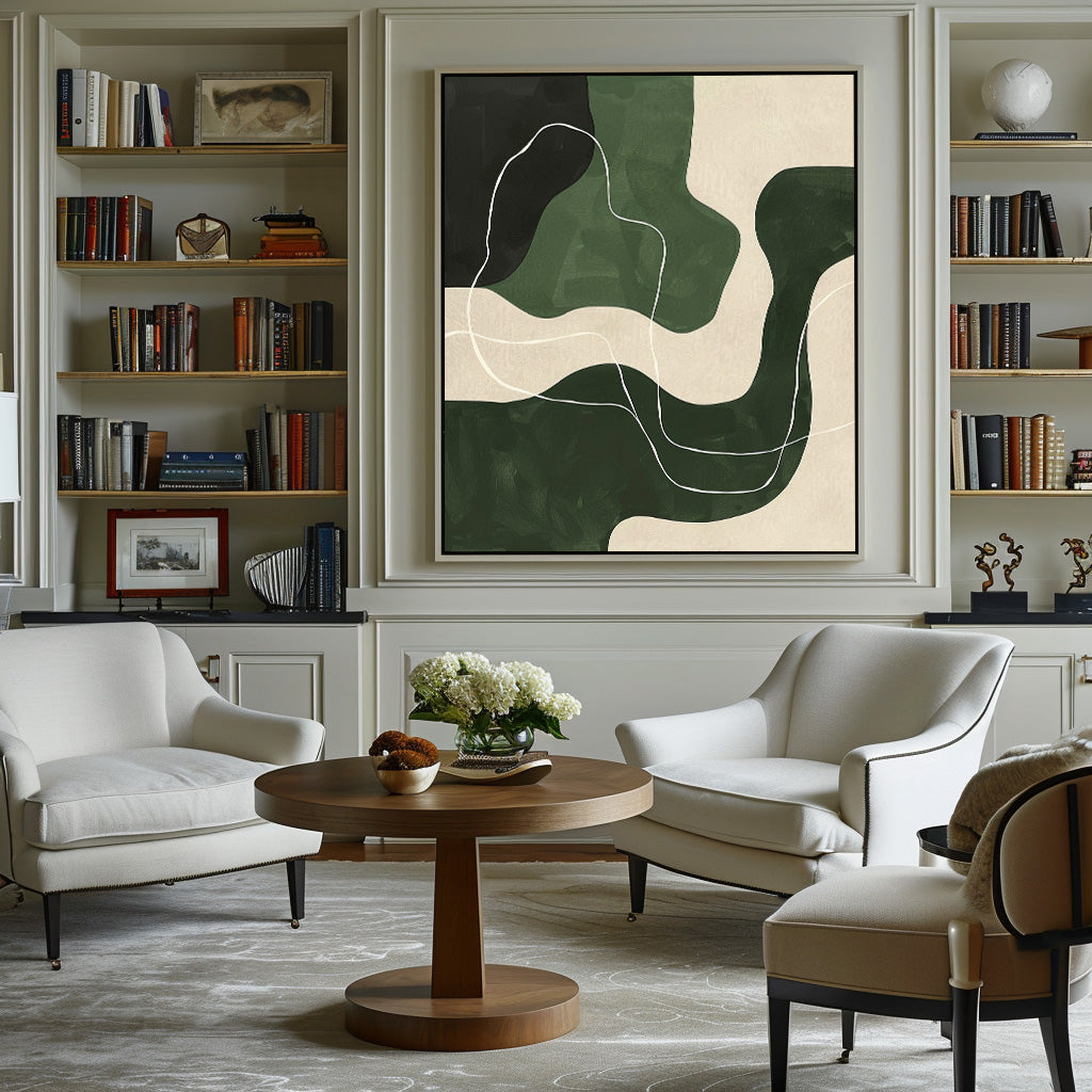 Modern Green Painting #ABAV449