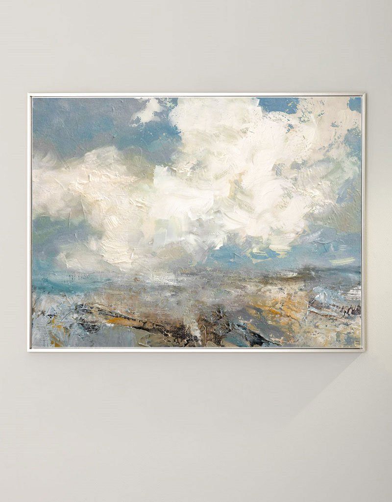 Extra Large Abstract White Cloud Painting #ABSH07