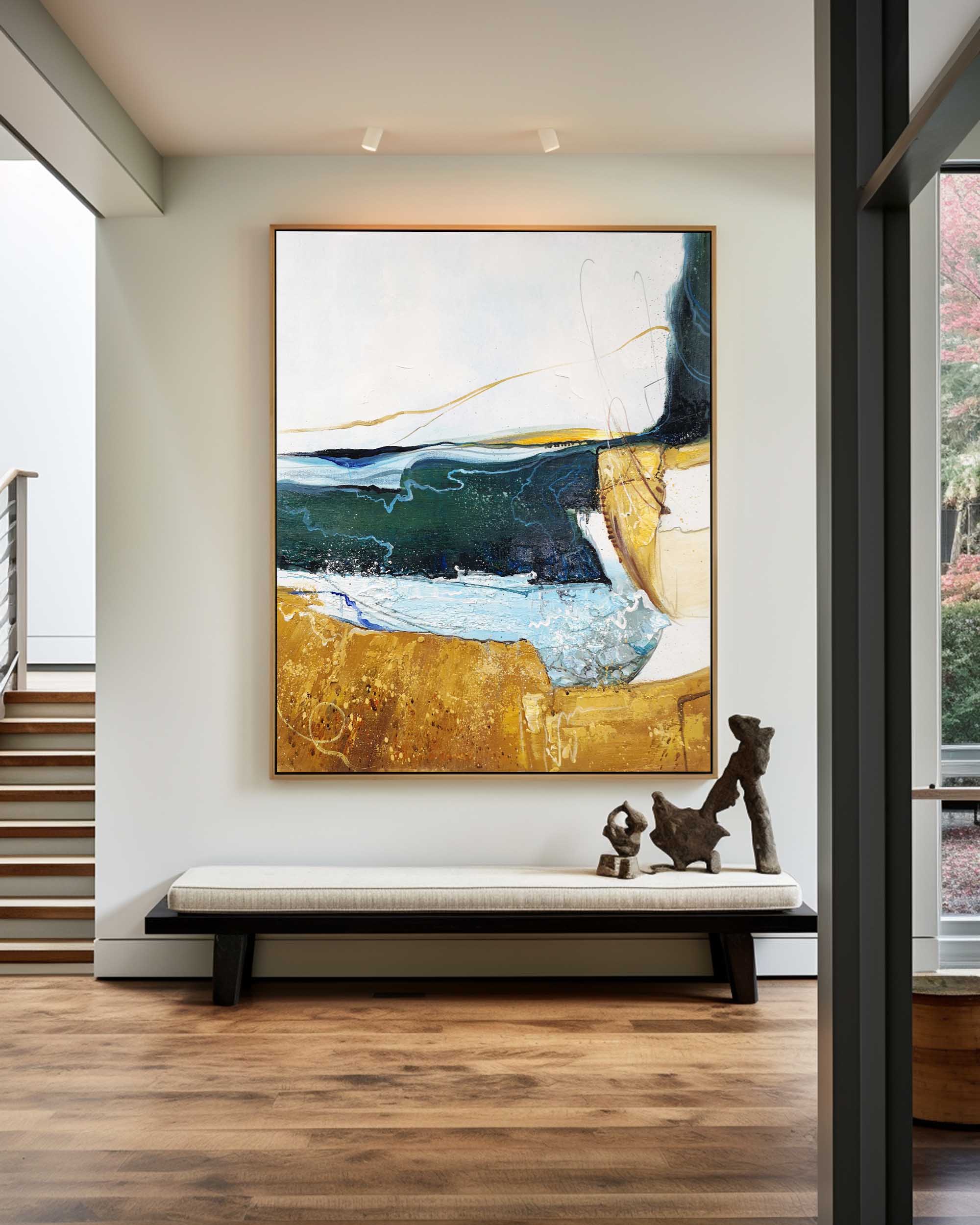 Vertical Abstract Painting #ABAV60