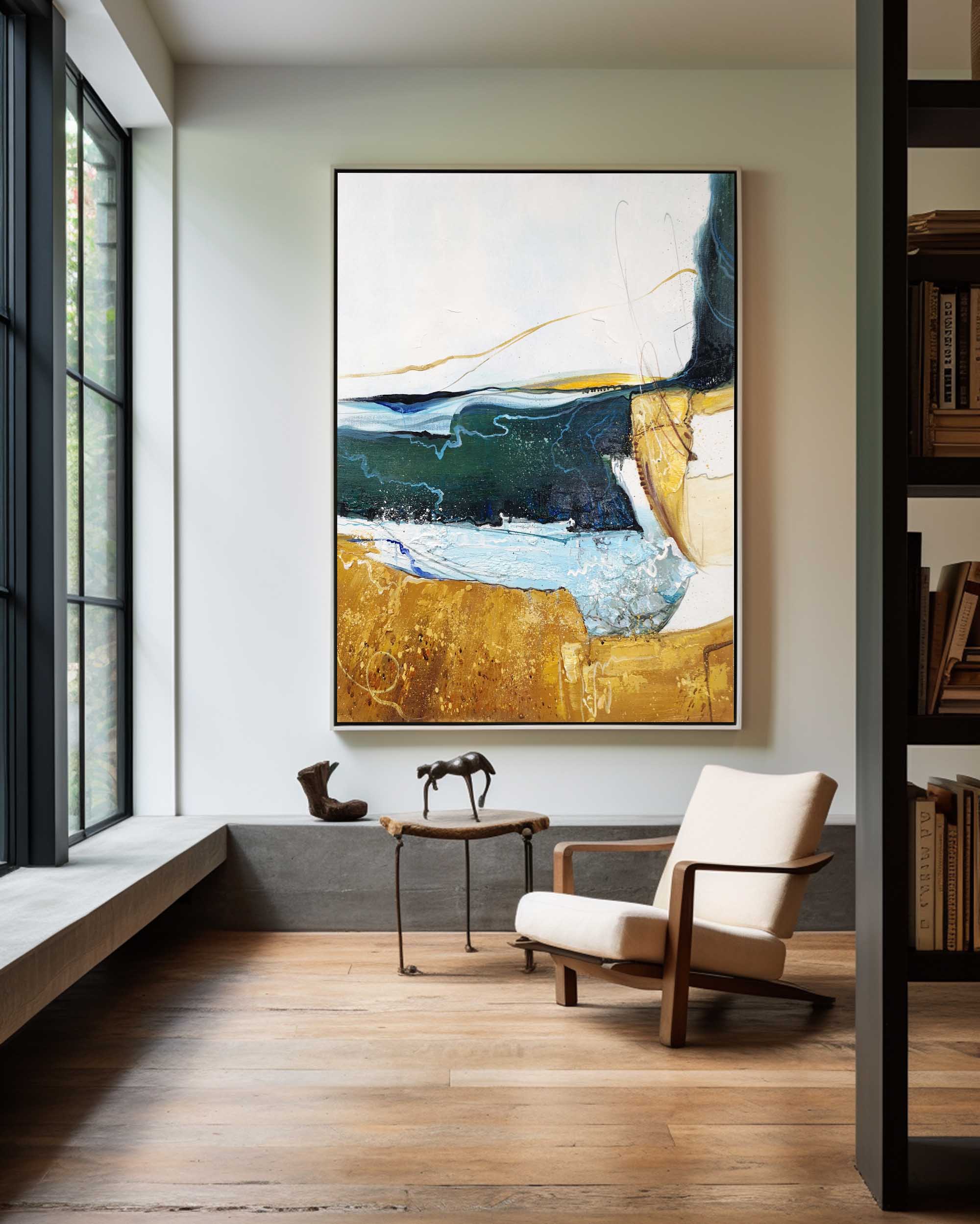 Vertical Abstract Painting #ABAV60