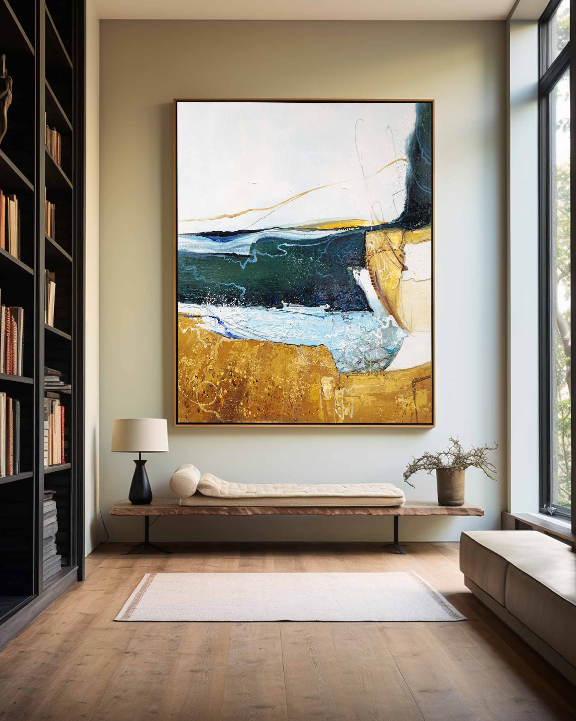 Vertical Abstract Painting #ABAV60
