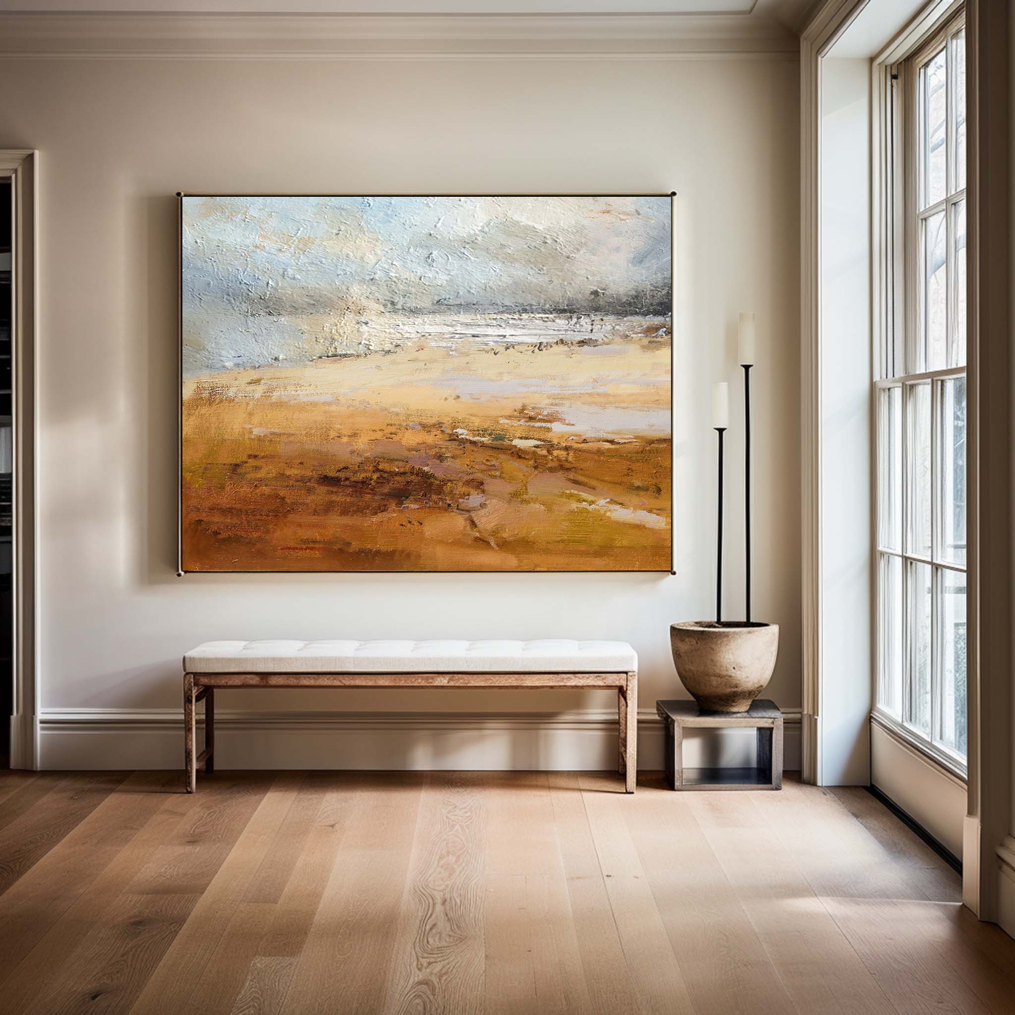 Modern Beach Painting #ABSH11
