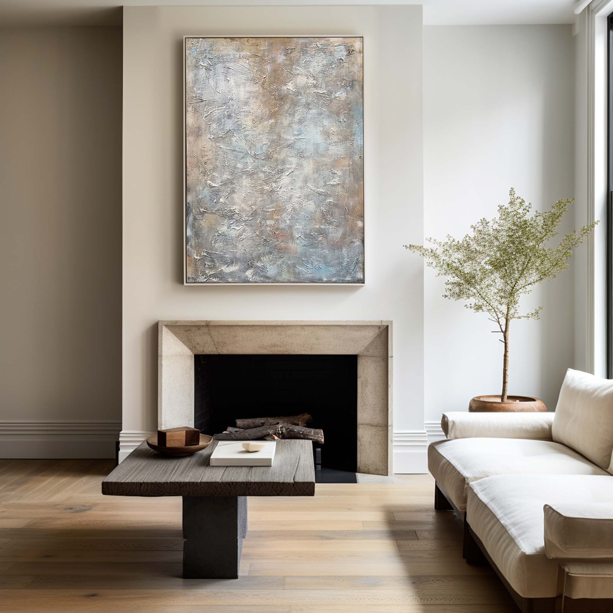 Brown Abstract Painting #ABAV20