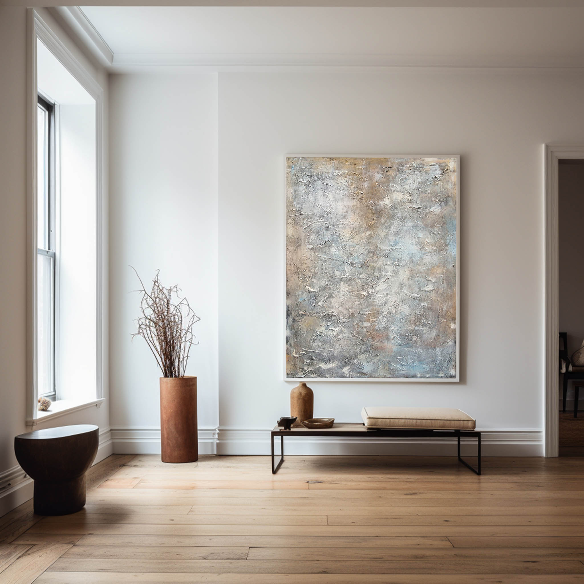 Brown Abstract Painting #ABAV20