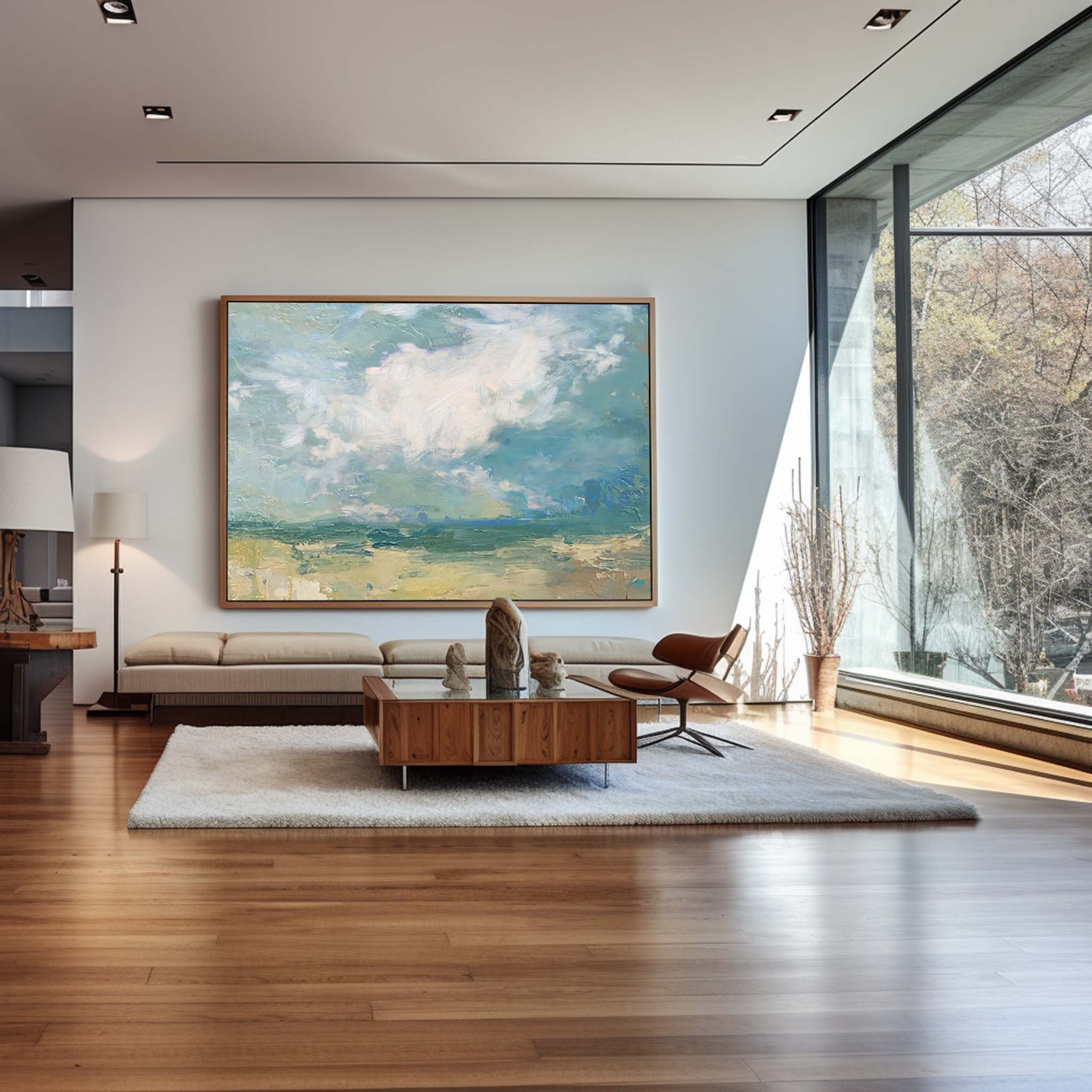 Large Sky And Sea Painting #ABSH05