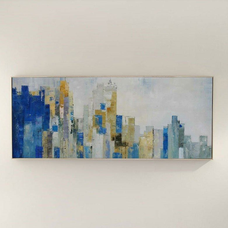 Large Original Abstract Urban Skyline Art #URP01