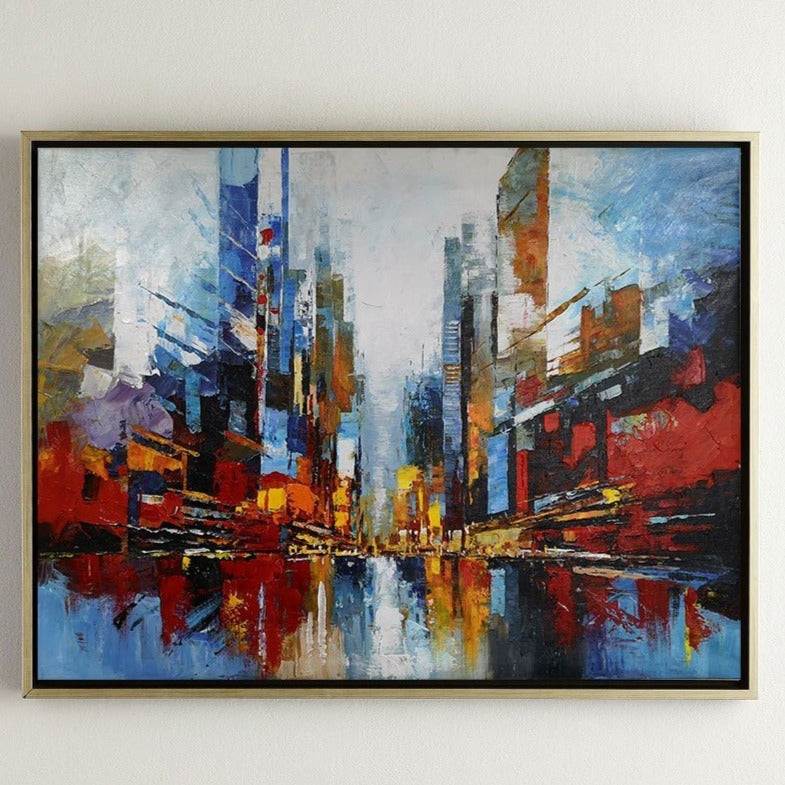 Large Abstract Urban  Painting #URH06