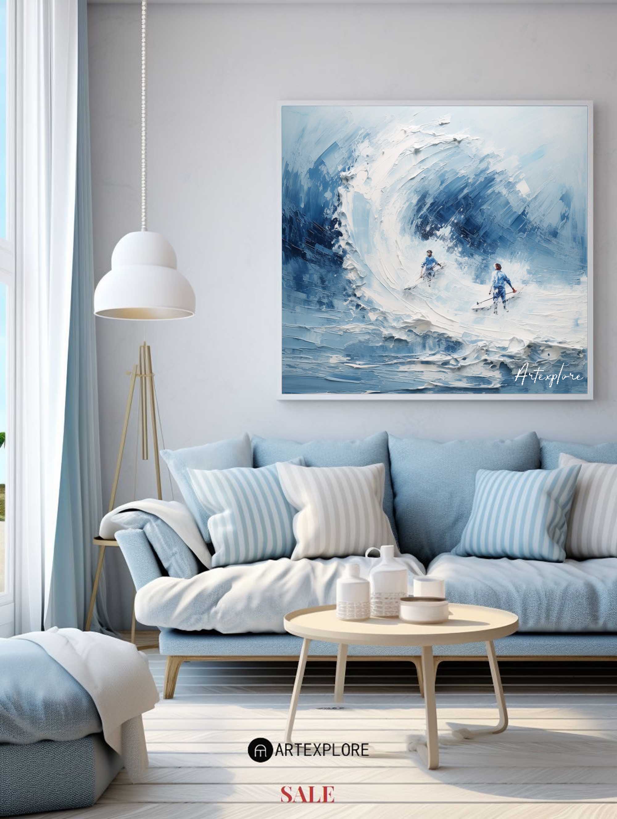 Abstraktes Surf-Kunstgemälde #ABSS29