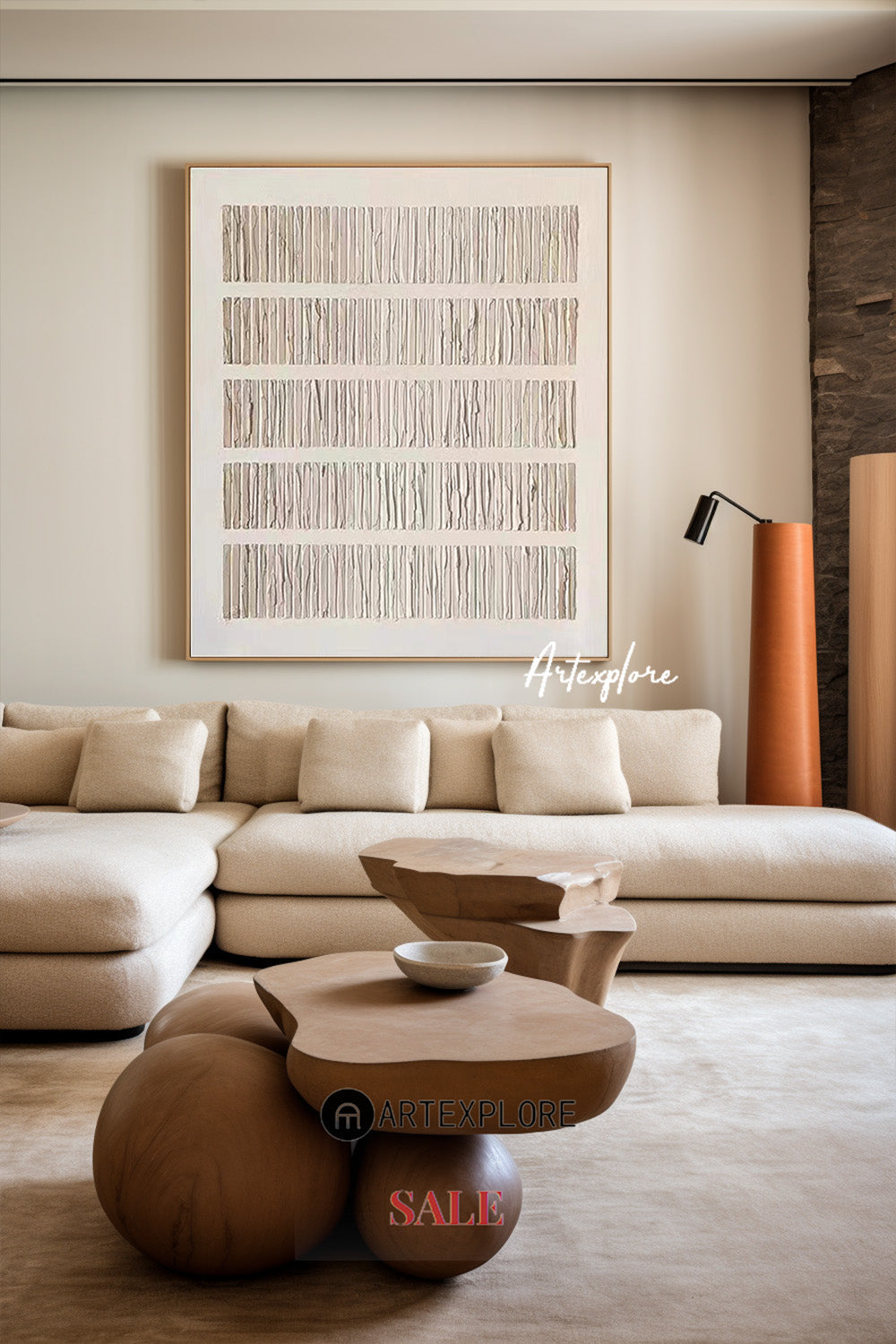 Wabi-sabi Minimalist Painting #ABAS87