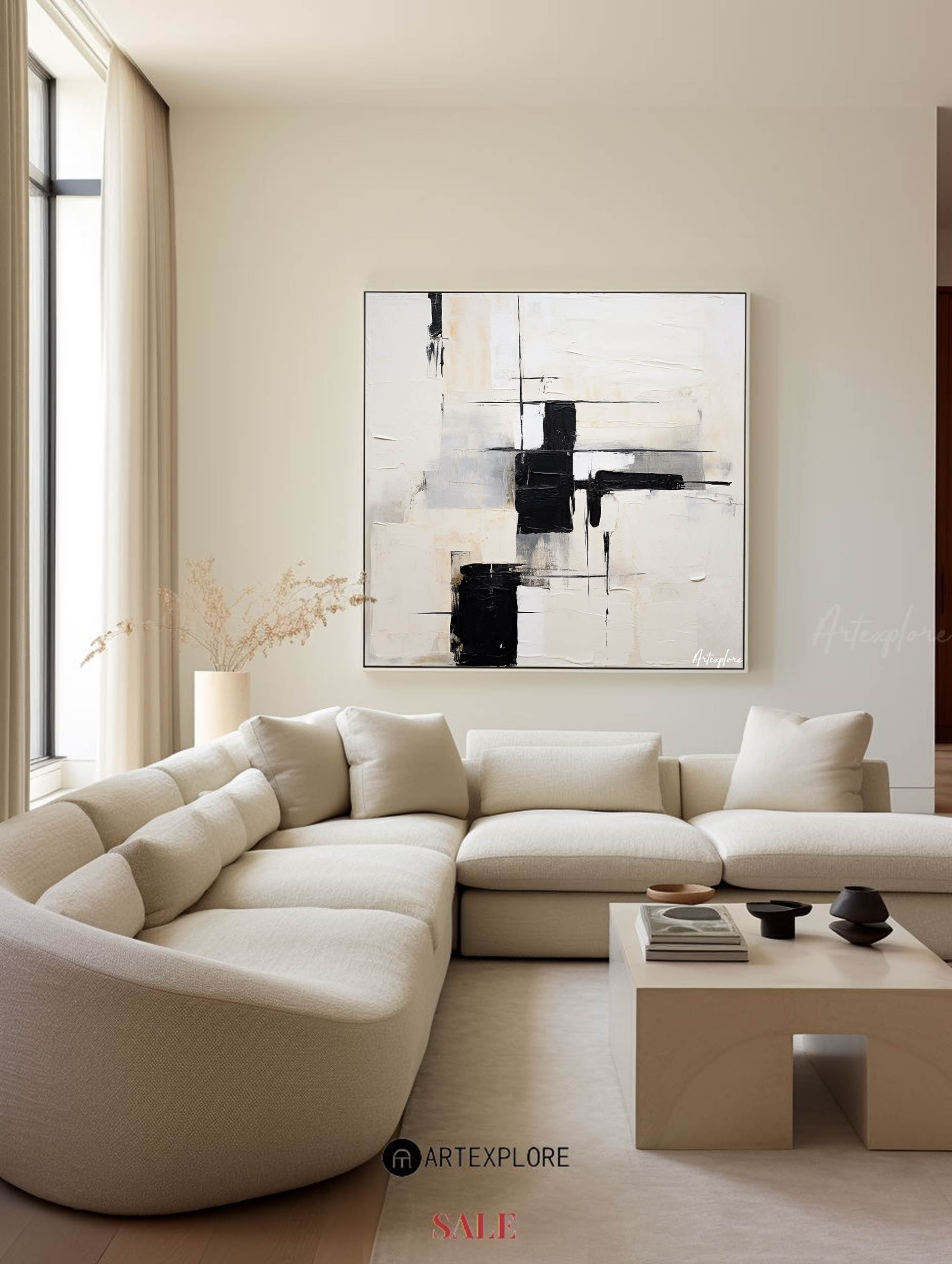 Modern Abstract Painting #ABAS147