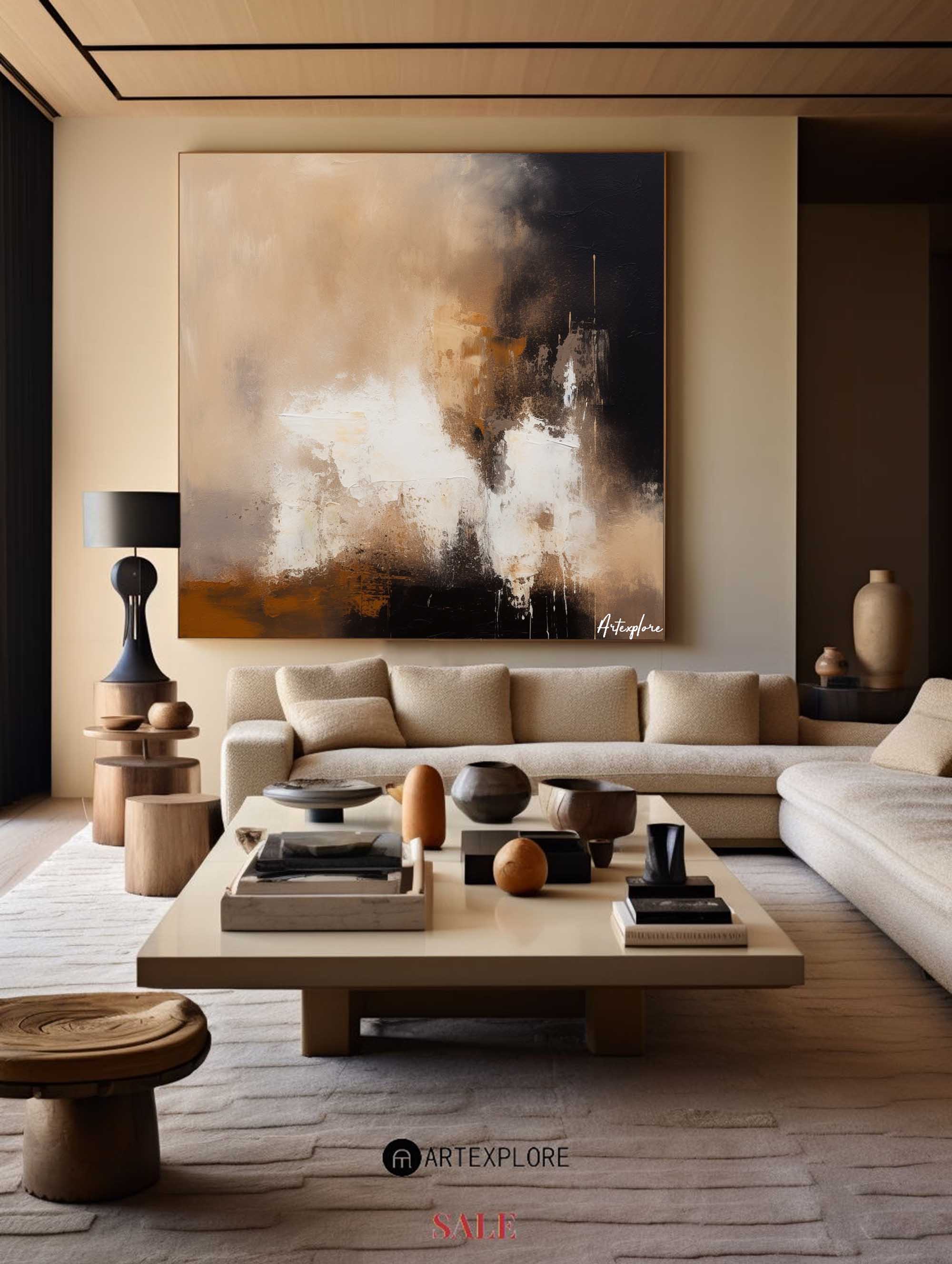 Modern Abstract Painting #ABAS138