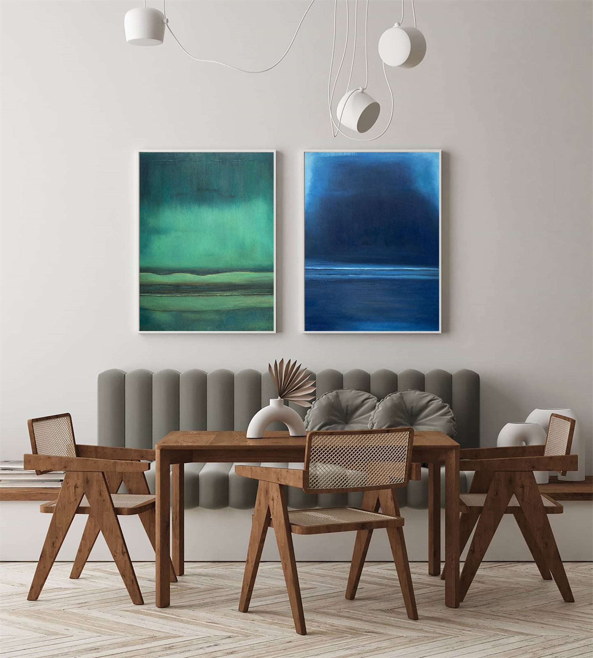 Set of 2 Abstract Art #ABAO43