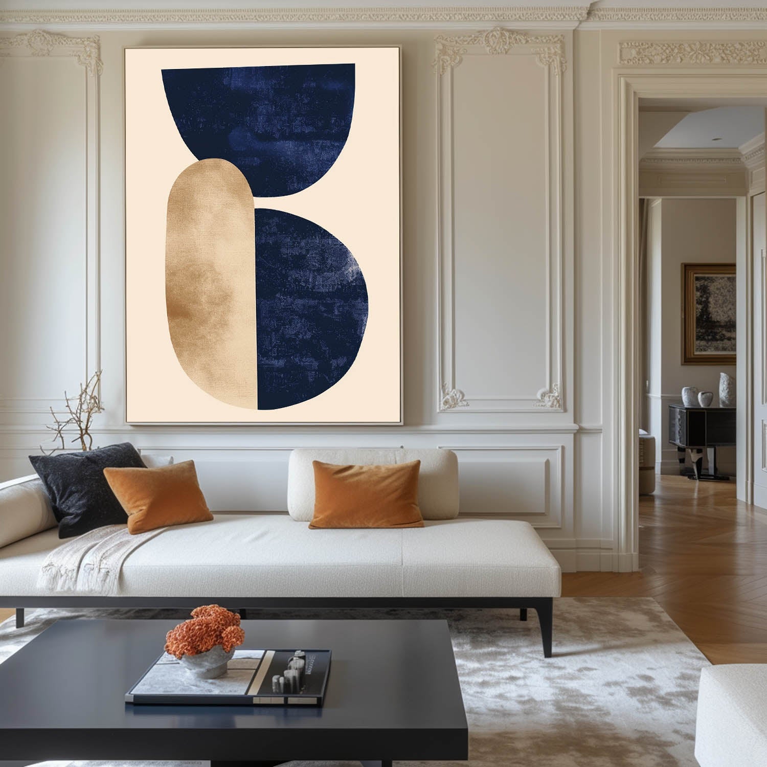 Modern Geometric Abstract Painting #ABAV458